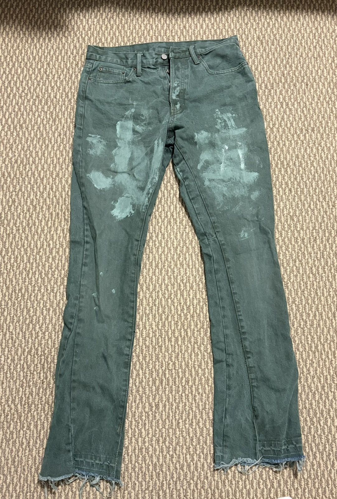 MNML B415 MNML Flare Denim - Olive Size US 31 - 1 Thumbnail