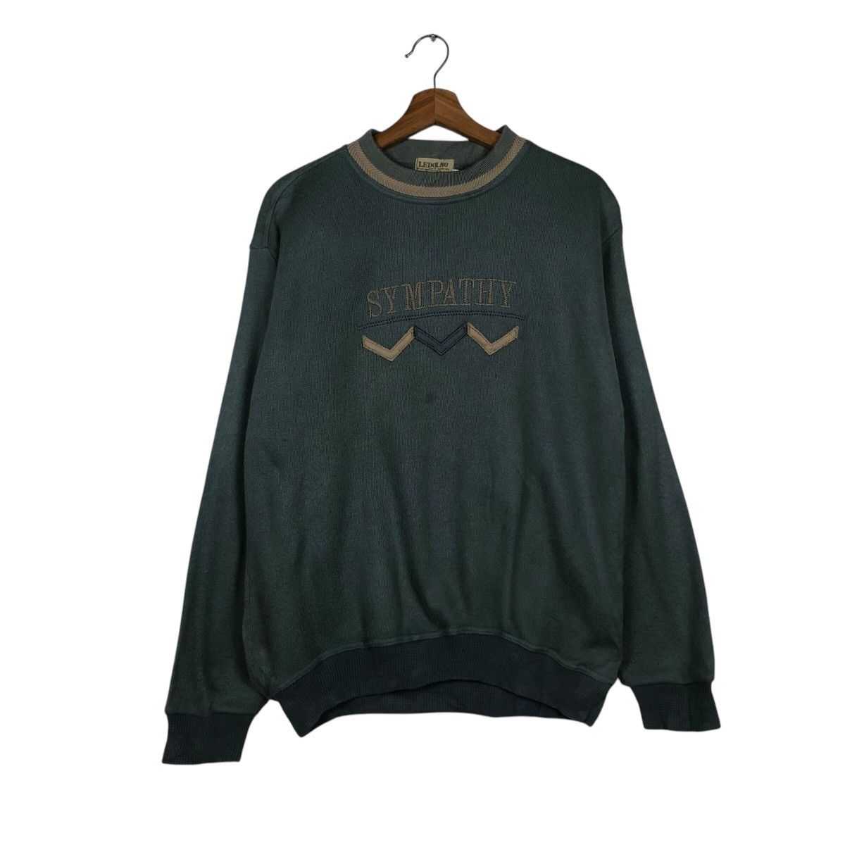 Japanese Brand × Vintage Vintage Sweatshirt Ledolno Big Logo Embroidery Size US S / EU 44-46 / 1 - 2 Thumbnail