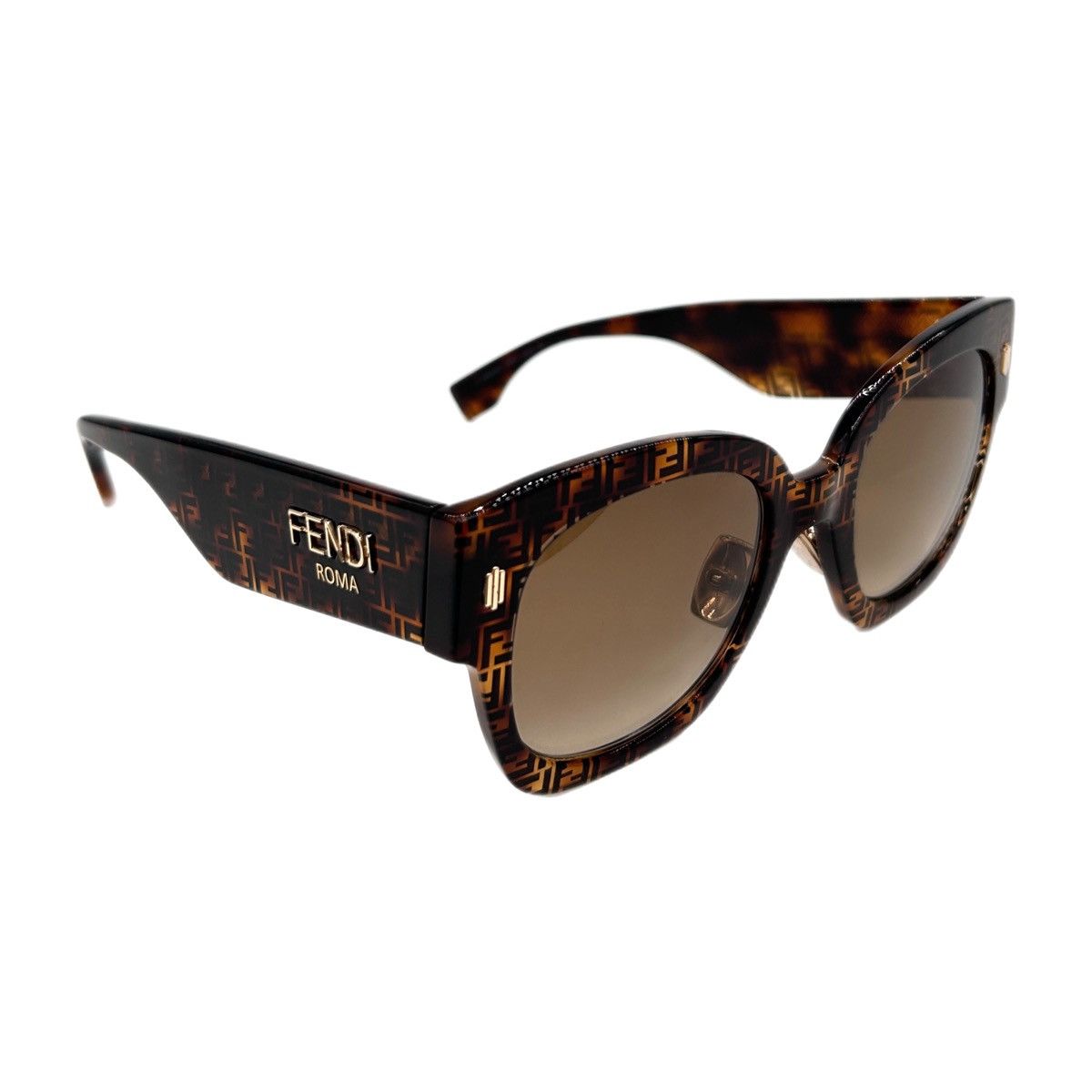 Fendi Brown Fendi Sunglasses Size ONE SIZE - 8 Thumbnail