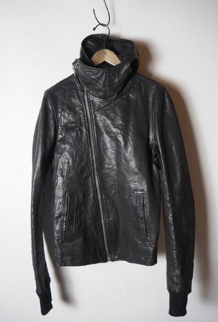 Rick Owens Rick Owens size 38 12fw Mainline Bullet Ninja Hooded Leathe Size US M / EU 48-50 / 2 - 1 Thumbnail