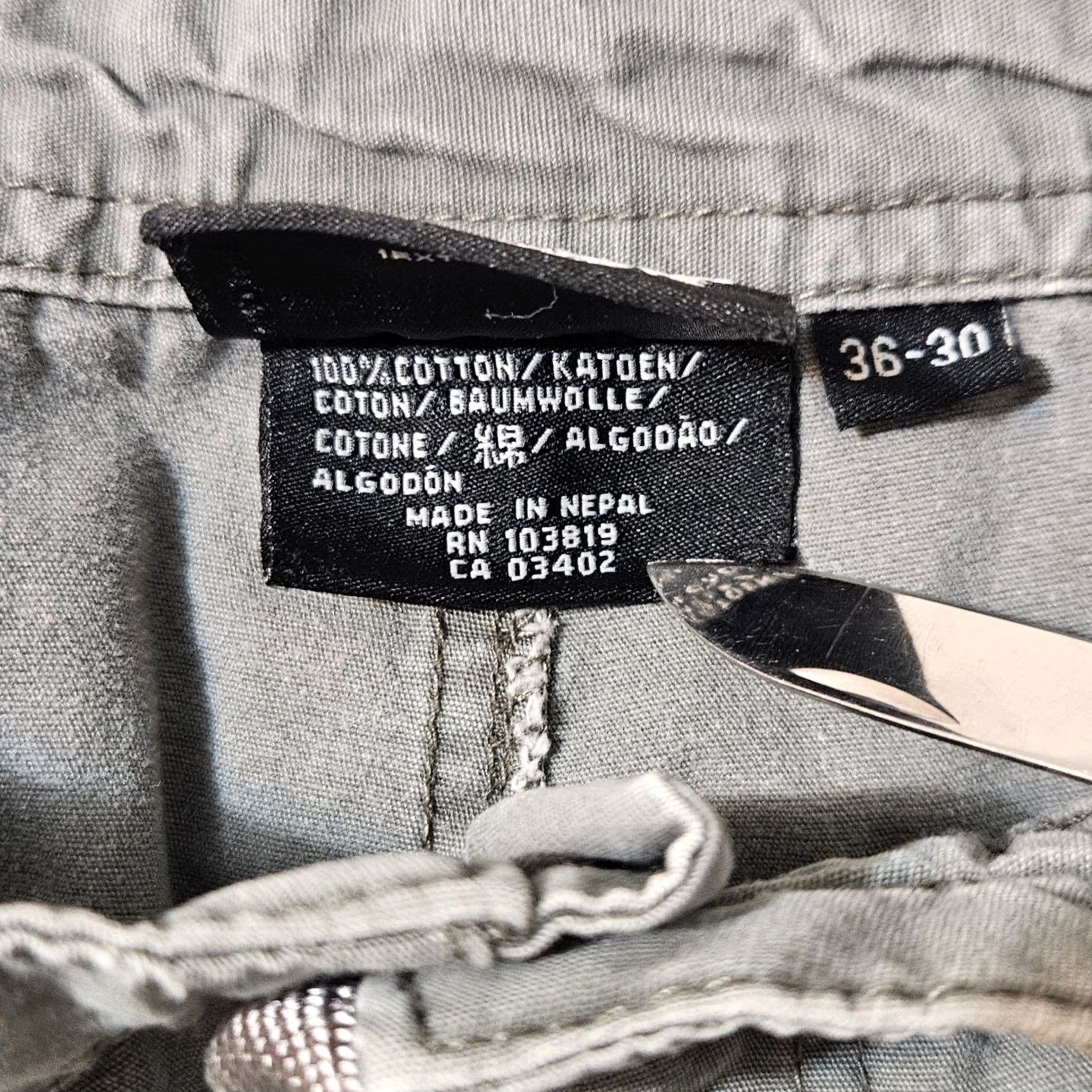 Harley Davidson Vintage Harley Davidson Cargo Convertible Pants Mens Size 36x30 Gray Cotton Size US 36 / EU 52 - 7 Thumbnail