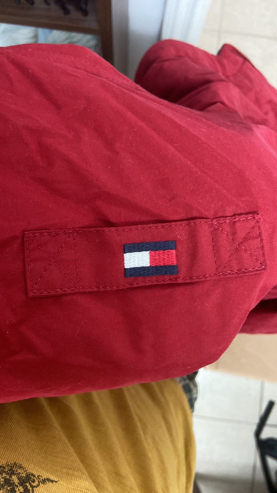 Tommy Hilfiger × Tommy Jeans × Vintage VTG Tommy Hilfiger Jeans Reversible Red/Blue Heavy Jacket Size US L / EU 52-54 / 3 - 9 Thumbnail