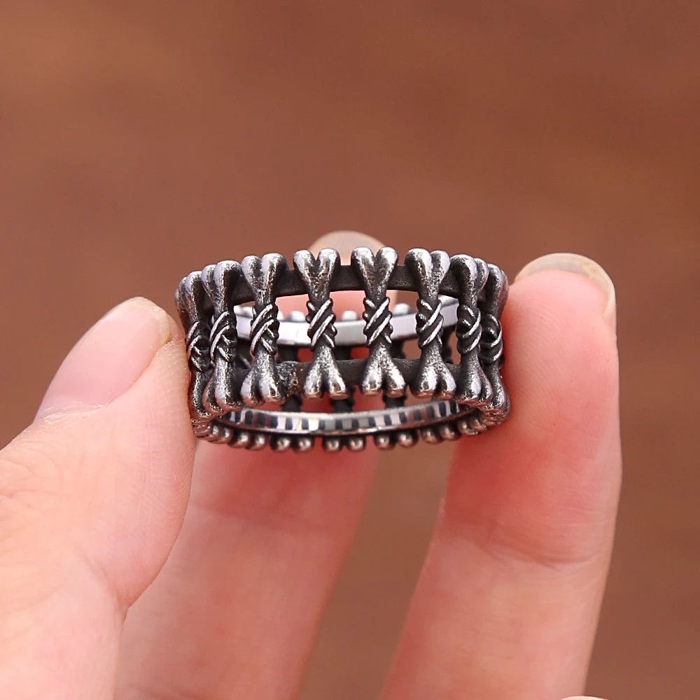 Japanese Brand × Jewelry × Vintage Vintage Stainless Steel Bone Ring Size ONE SIZE - 5 Thumbnail