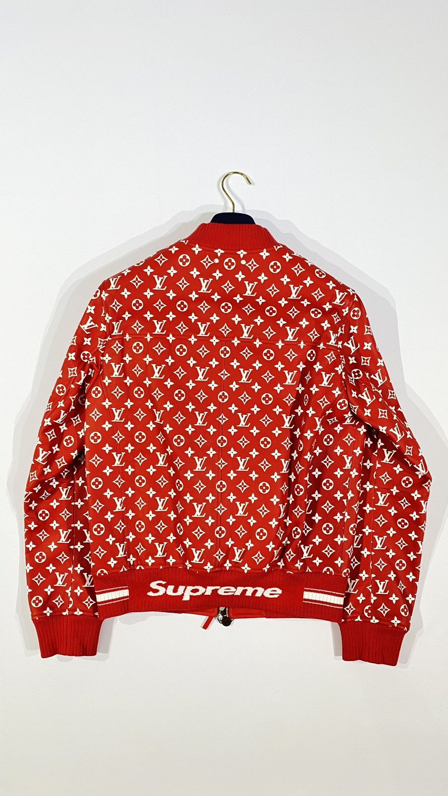 Louis Vuitton × Supreme Louis Vuitton X SUPREME 48 Leather Baseball jacket Size US M / EU 48-50 / 2 - 7 Thumbnail
