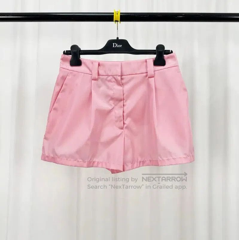 Dior Pink Nylon Logo Women's Shorts .