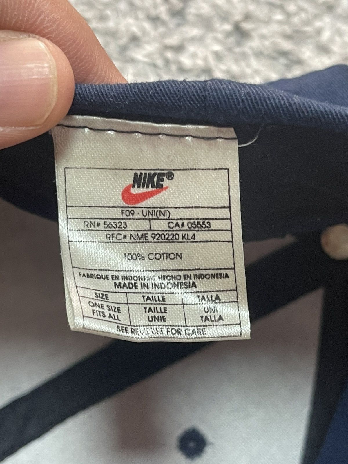 Nike Nike Vintage Y2K Swoosh Blue Cap Baseball Size ONE SIZE - 8 Thumbnail