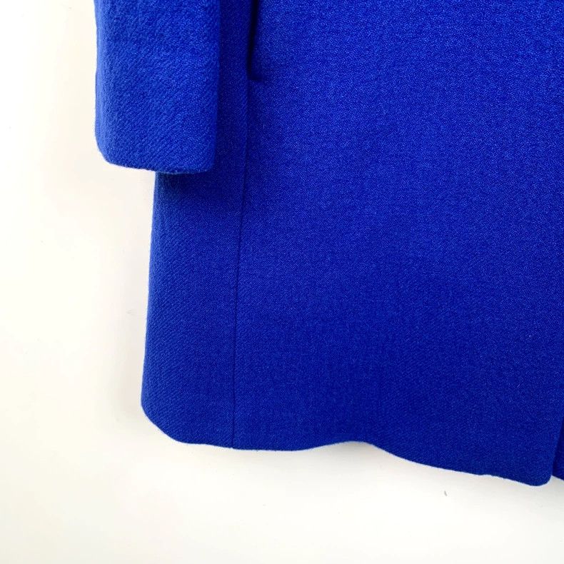 Max Mara Max Mara Dark blue wool lapel single breasted coat Size XS / US 0-2 / IT 36-38 - 4 Thumbnail
