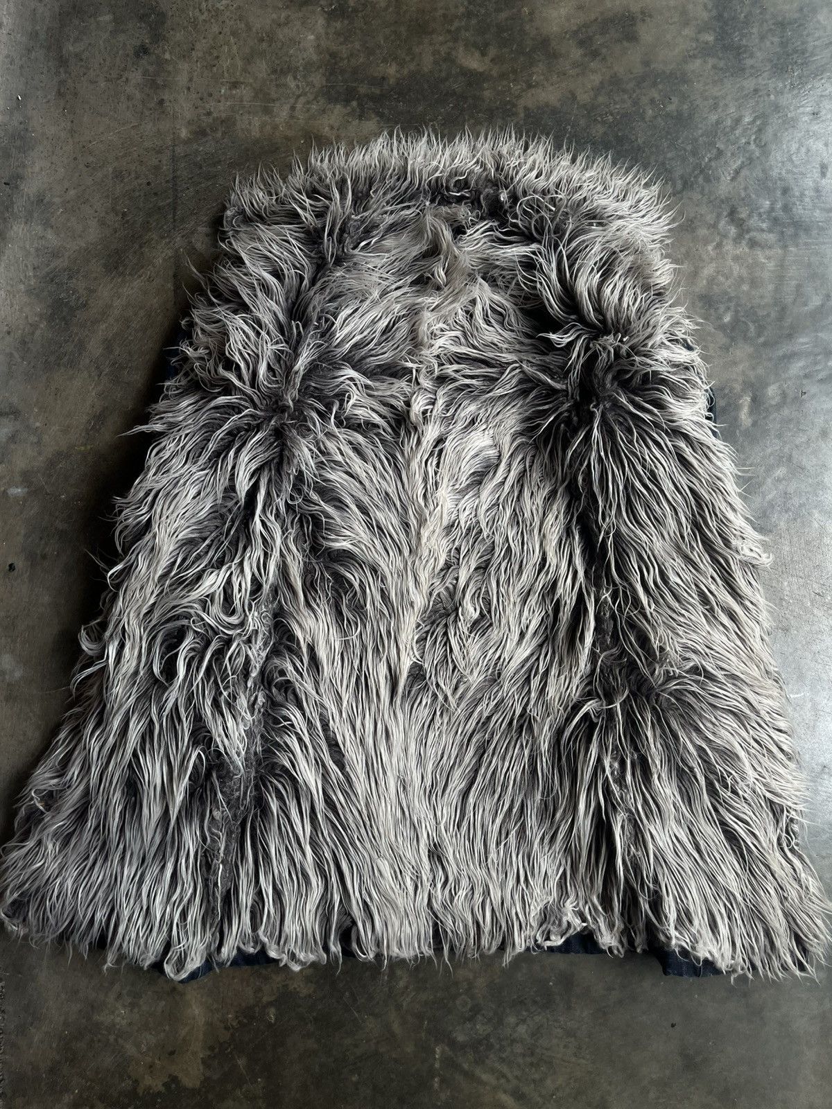 Isamu Katayama Backlash JAPANESE 2000’s CRAZY FUR DENIM JACKET VKEI GOTHIC STYLE Size US S / EU 44-46 / 1 - 3 Thumbnail