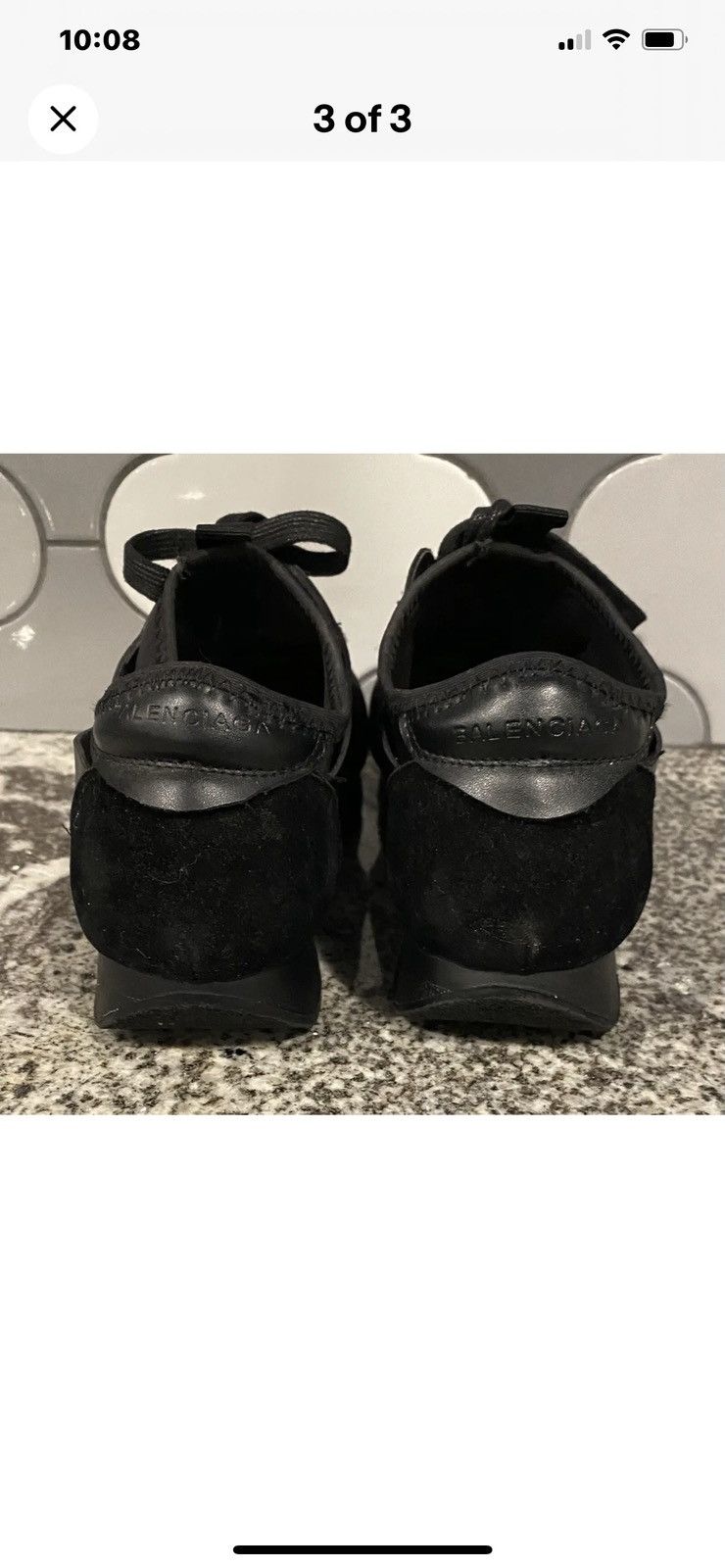 Other Super Trendy Black Athletic Shoes Size US 6 / IT 36 - 3 Thumbnail