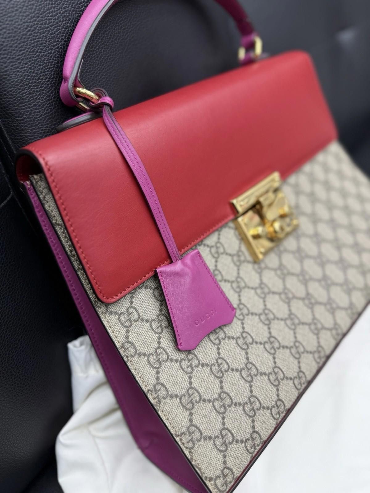 Gucci Gucci GG Supreme Handbag Shoulder Bag Padlock Purse $2300 Size ONE SIZE - 4 Thumbnail