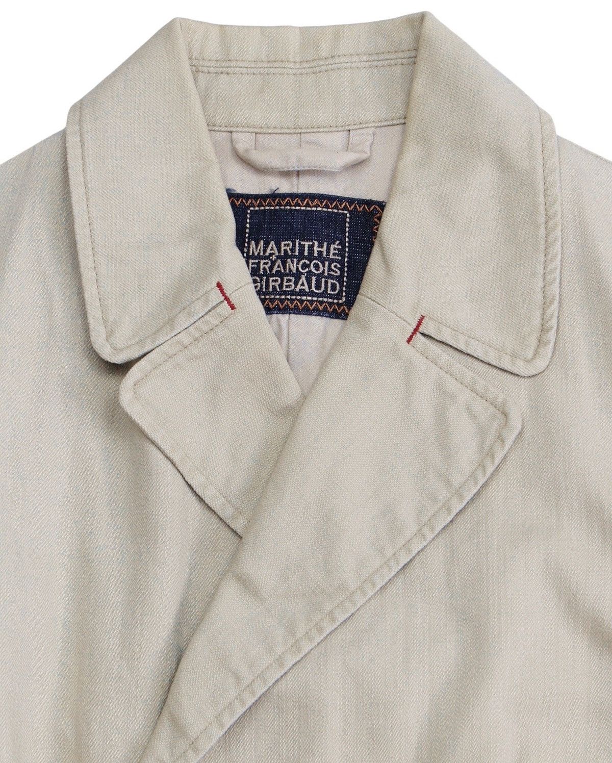 CLOSED × Marithe + Francois Girbaud 2000S MARITHÉ FRANÇOIS GIRBAUD BEIGE PEACOAT JACKET Size M / US 6-8 / IT 42-44 - 3 Thumbnail