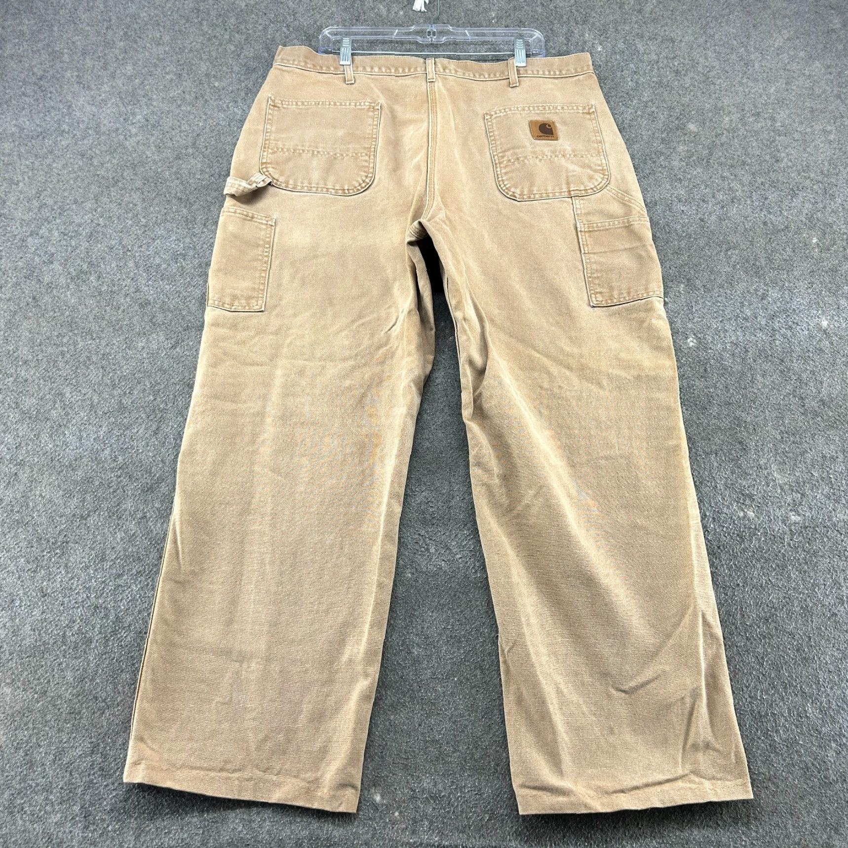 Carhartt VINTAGE Carhartt Pants Mens 40x30 Brown Carpenter Canvas Cotton Workwear USA Y2K Size US 40 / EU 56 - 4 Thumbnail