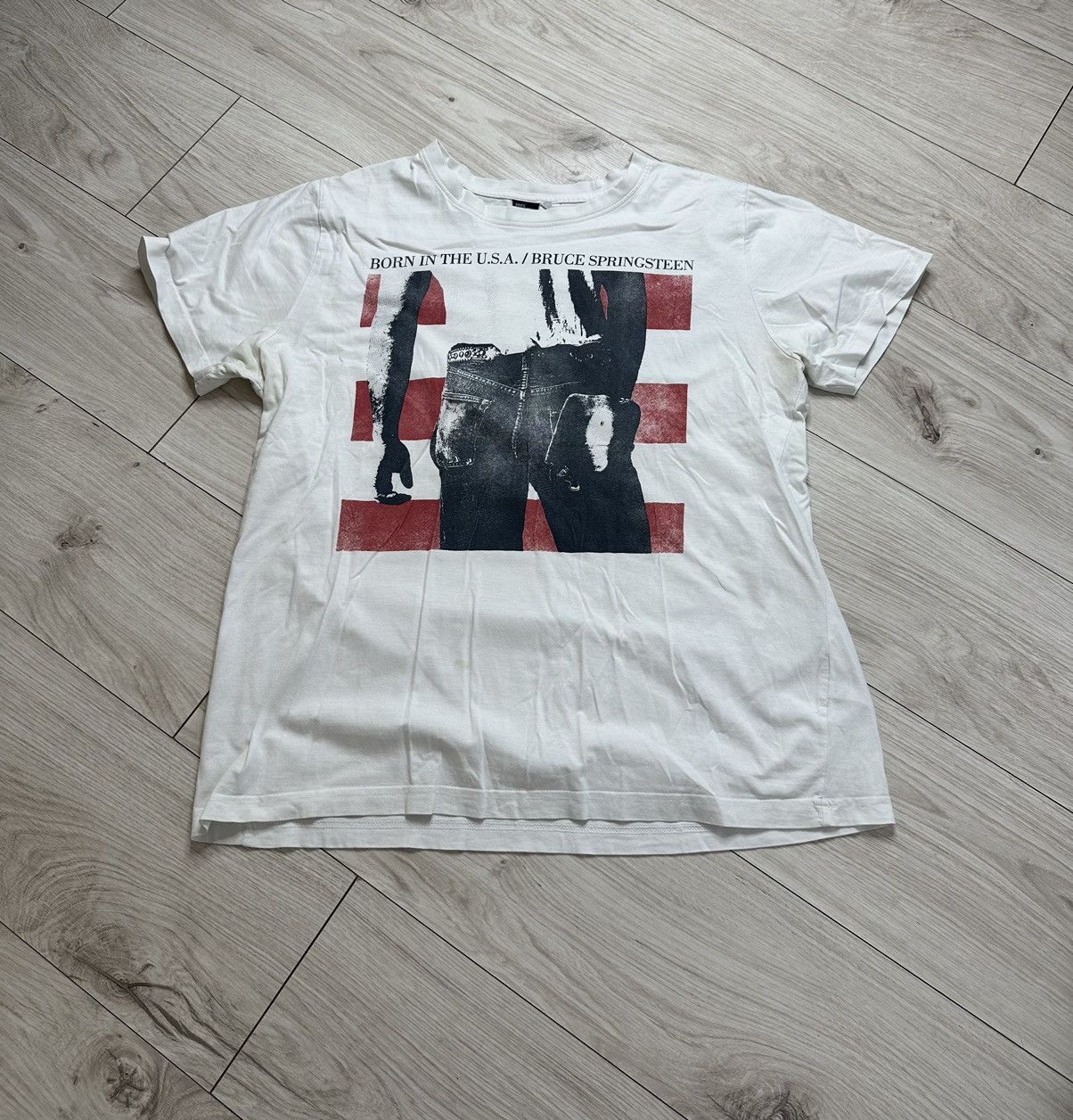 Band Tees × Vintage Vintage Bruce Springsteen Born In The USA Distressed Tee 90s Size US XL / EU 56 / 4 - 1 Thumbnail