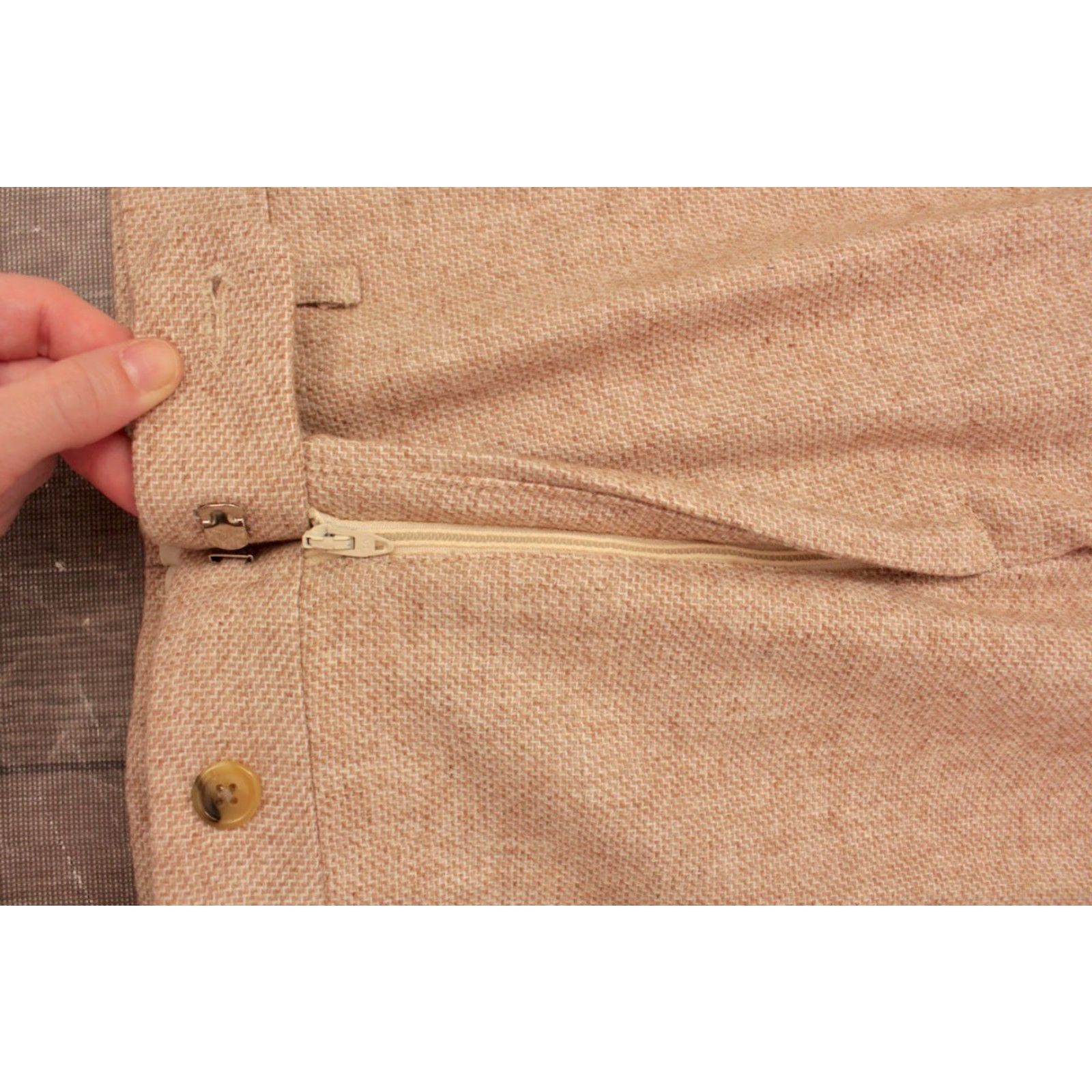 Levi's VINTAGE Levi's Pants 70s 1970s Beige Polyester Wool Blend 34x30 Disco NOS Mens" Size US 34 / EU 50 - 6 Thumbnail