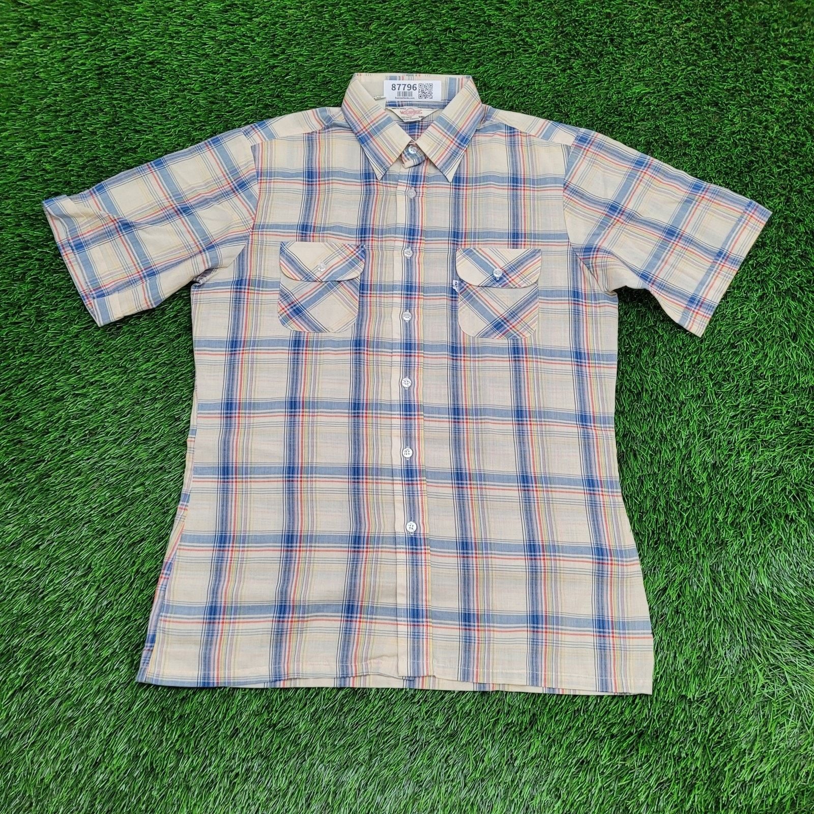 Levi's VTG LEVIS Wildfire Button Shirt M/L Madras Plaid 70s 80s Size US L / EU 52-54 / 3 - 1 Thumbnail