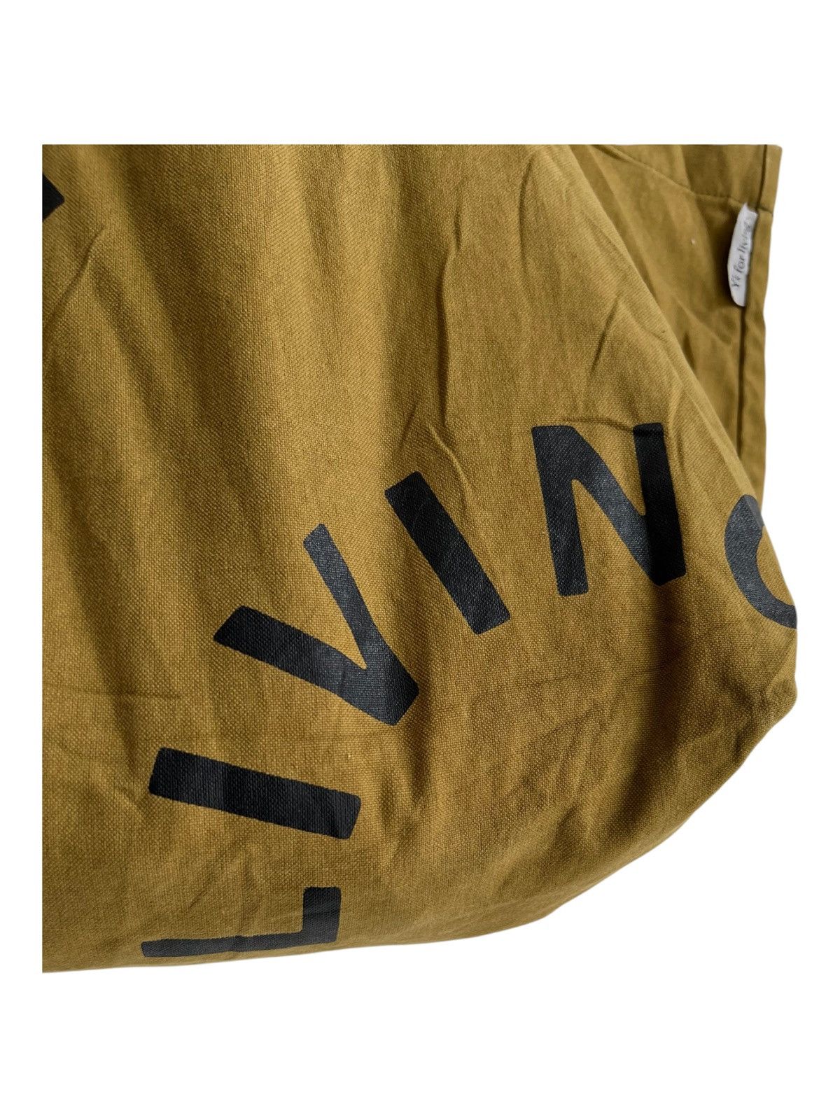 Yohji Yamamoto Yohji Yamamoto Spellout Runway Big Canvas Tote Shoulder Bag Size ONE SIZE - 4 Thumbnail