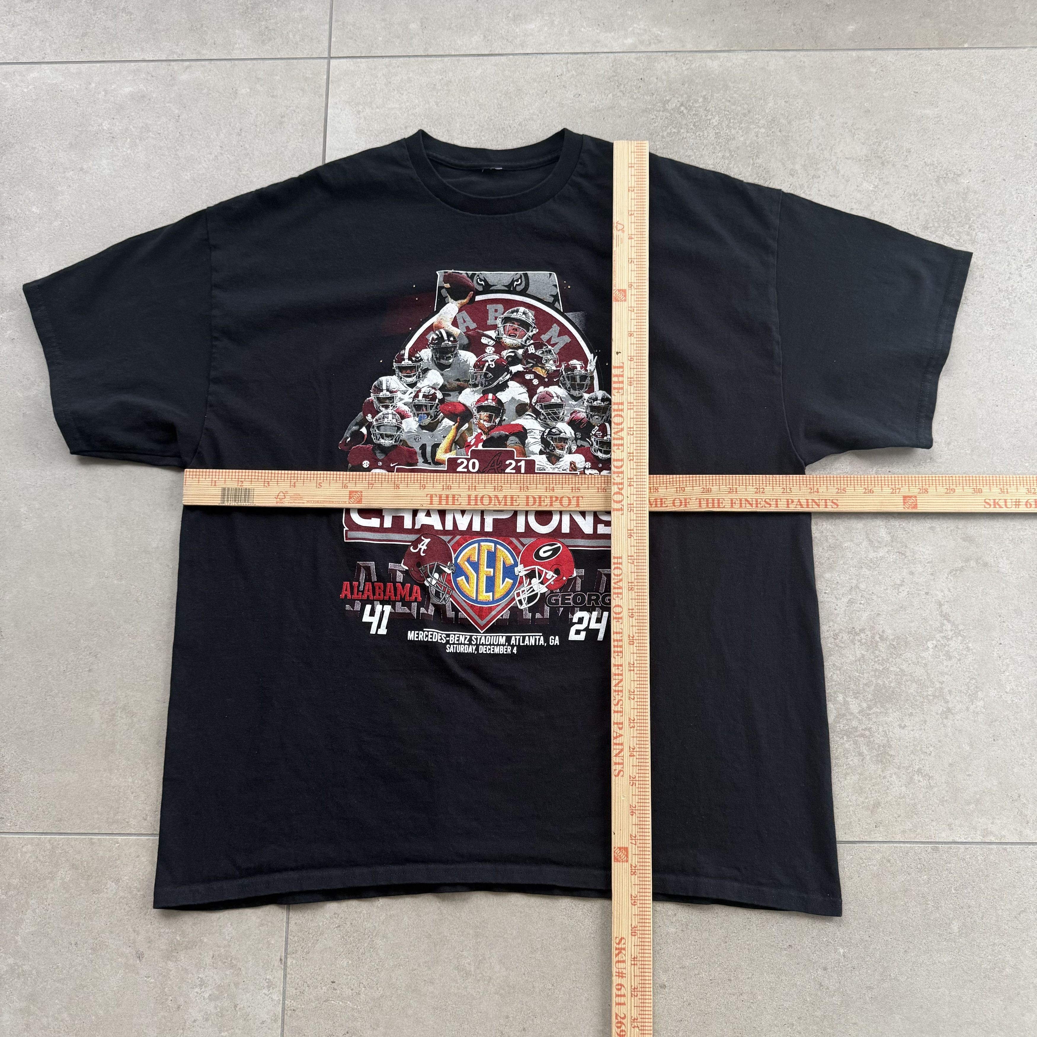 NCAA 2021 University of Alabama SEC Champions T Shirt Size US XL / EU 56 / 4 - 4 Thumbnail