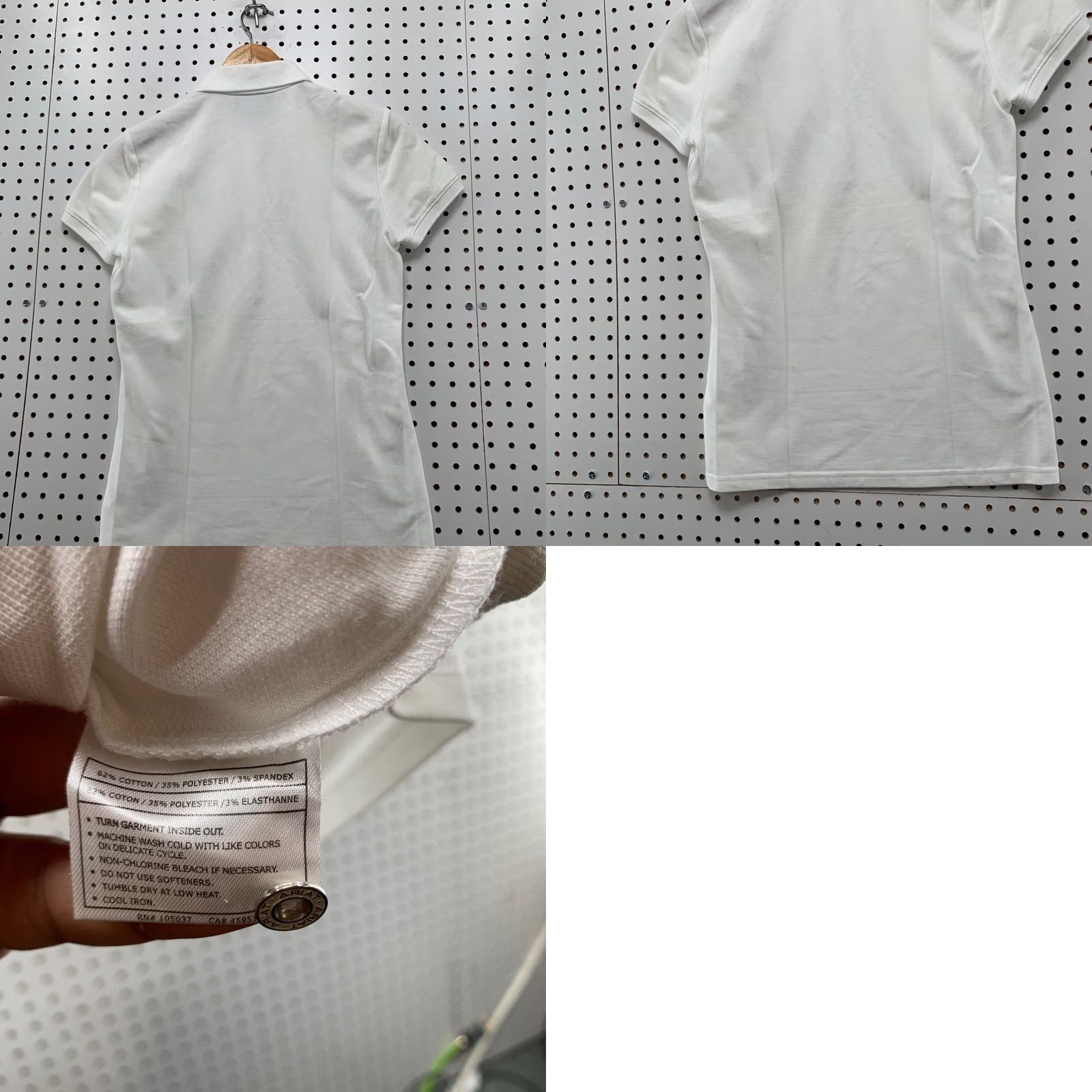 Ariat Ariat Collared Polo Shirt Womens Small White Short Sleeve 15x25.5 Size S / US 4 / IT 40 - 10 Thumbnail