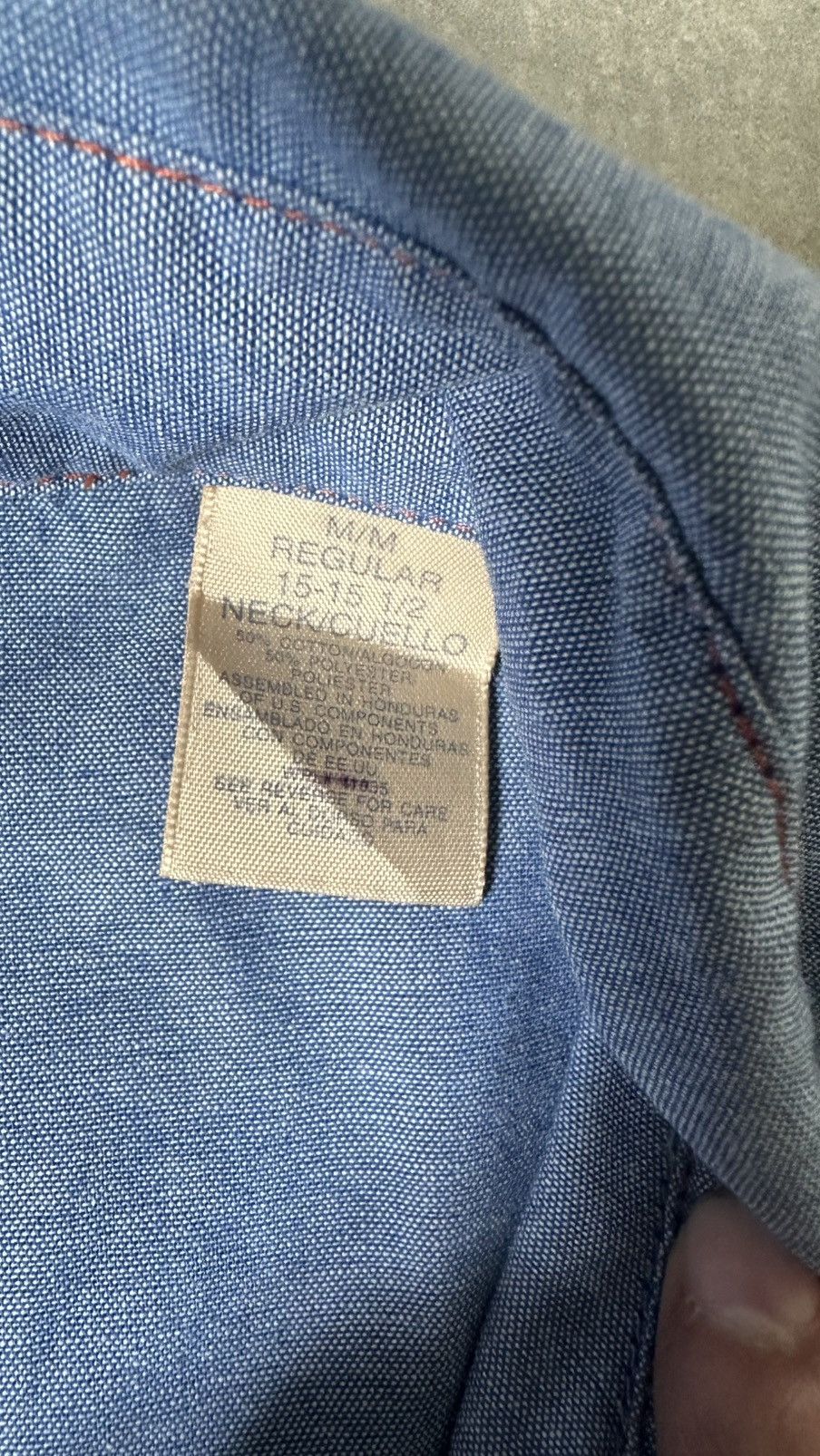 Vintage VINTAGE COWBOY CHAMBRAY SHIRT Size US M / EU 48-50 / 2 - 8 Thumbnail