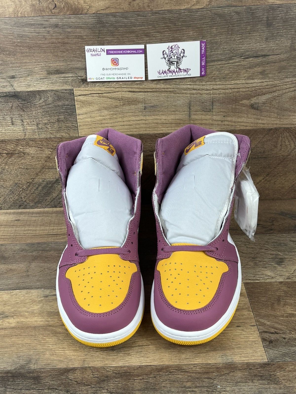 Jordan Brand Air Jordan 1 Retro High OG Brotherhood Size US 12 / EU 45 - 3 Thumbnail