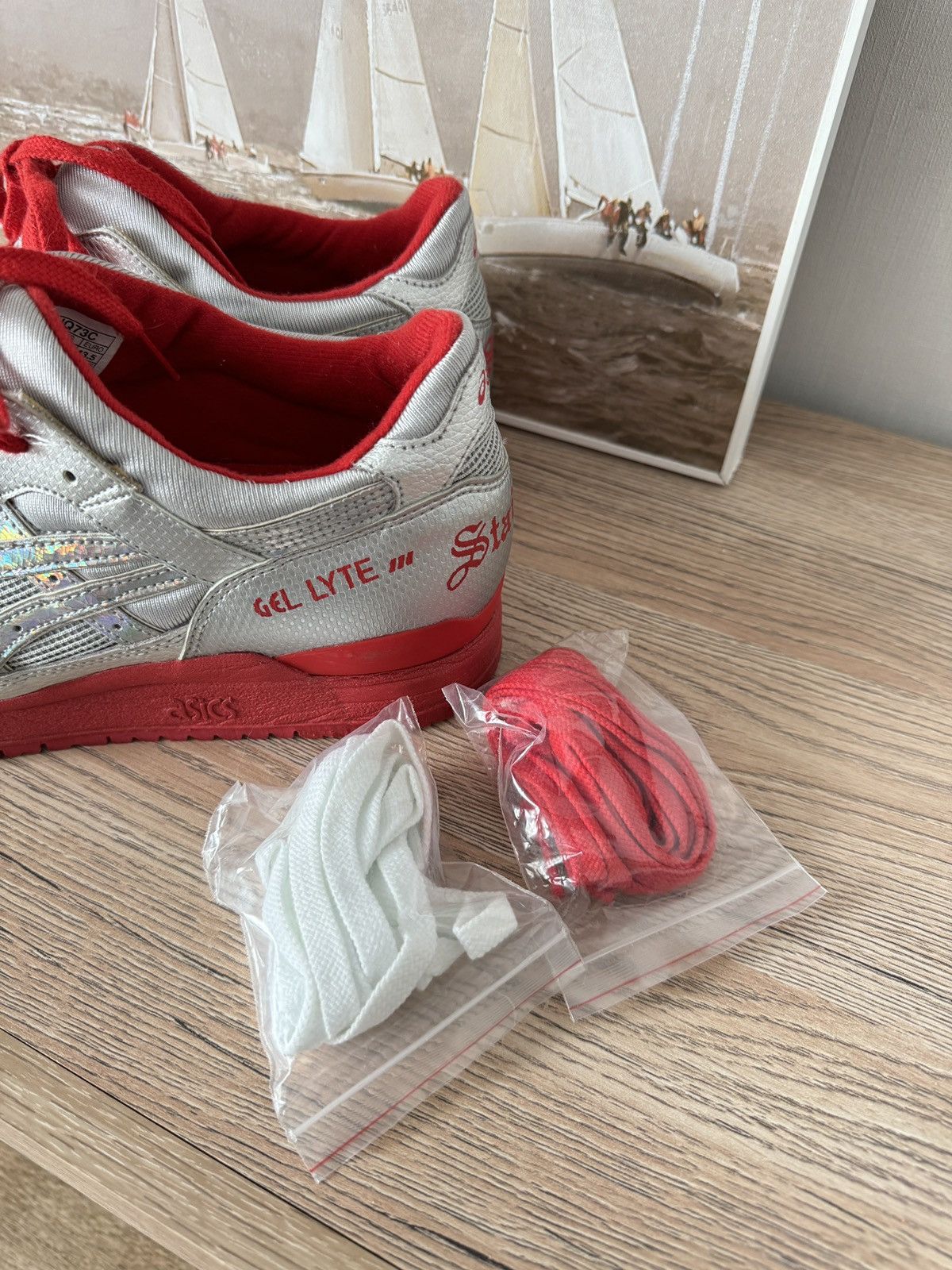 Asics × Ronnie Fieg ASICS x Ronnie Fieg x David Z Gel Lyte 3 Stainless Stell Size US 10.5 / EU 43-44 - 3 Thumbnail