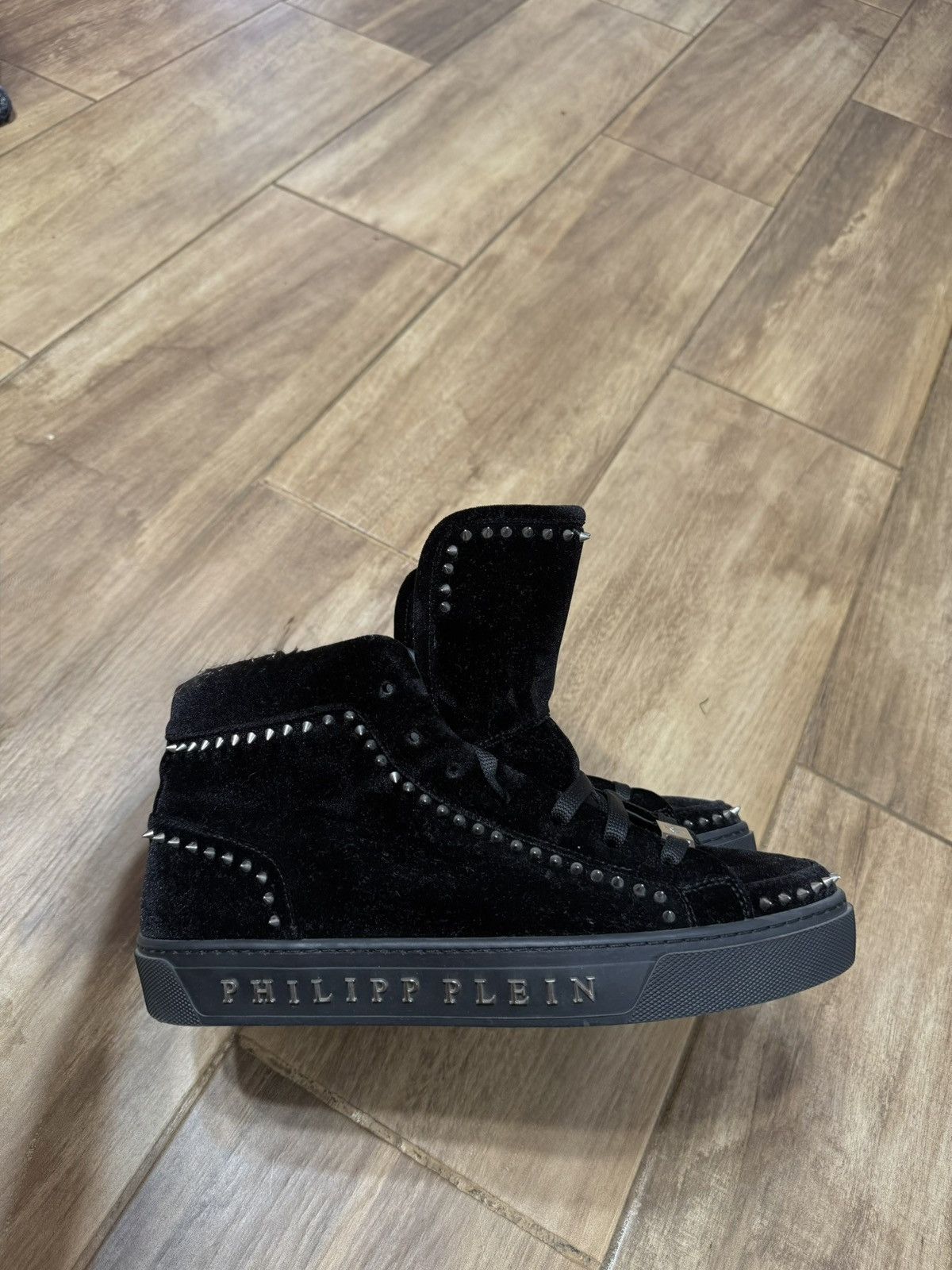 Philipp Plein Philipp Plein archive spike sneakers velvet high top Size US 8 / EU 41 - 4 Thumbnail