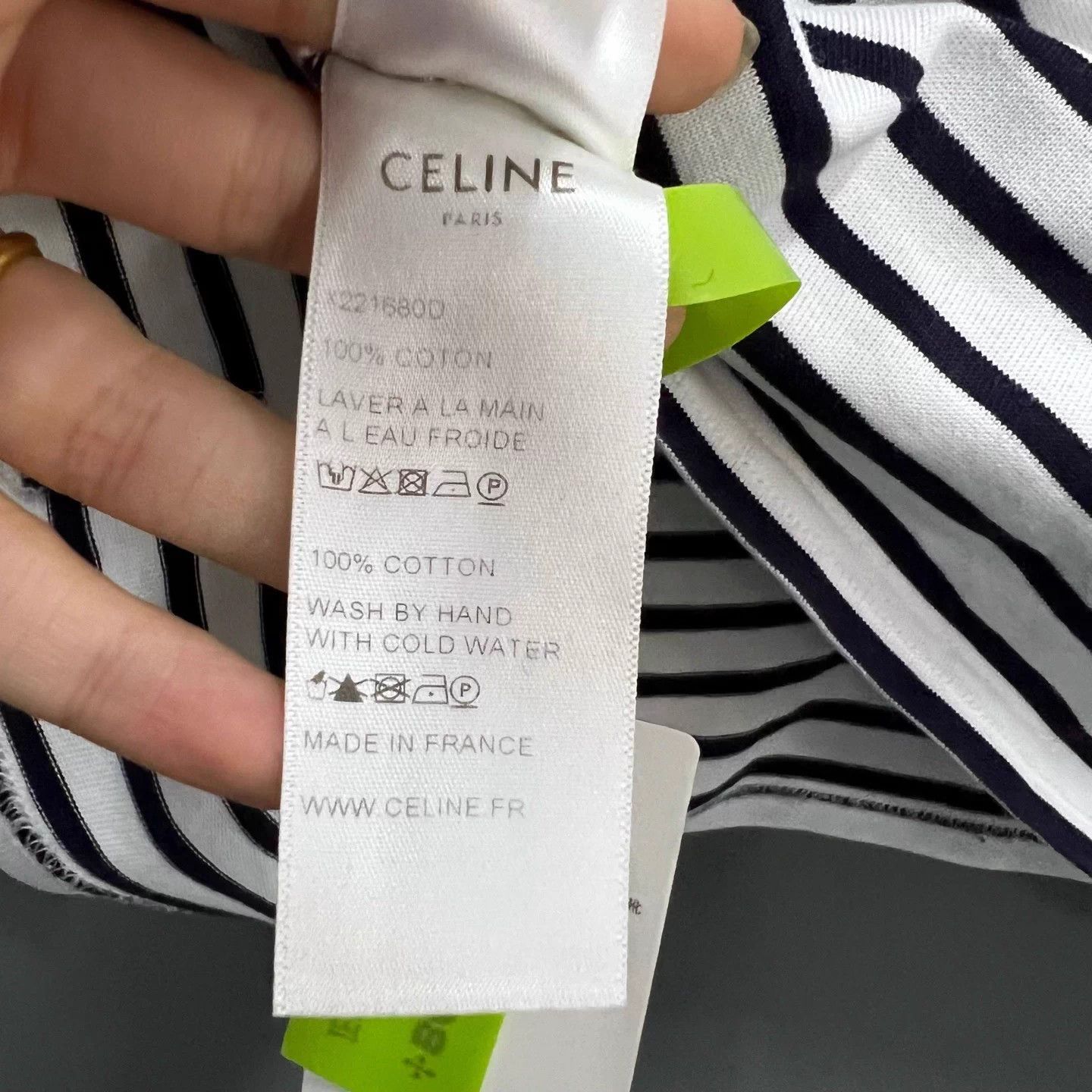 Celine Celine striped long-sleeve shirt Size M / US 6-8 / IT 42-44 - 3 Thumbnail