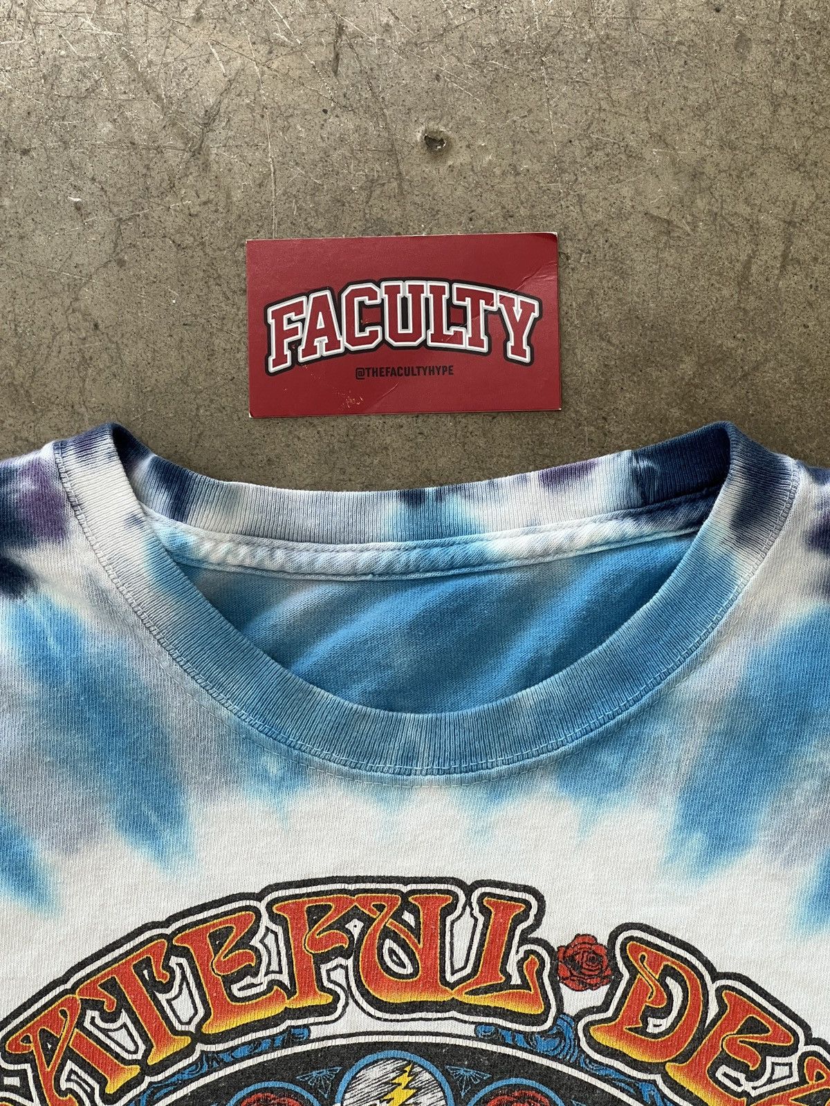 Band Tees Grateful Dead Rose Skeleton Tie Dye Tee XXL Size US XXL / EU 58 / 5 - 3 Thumbnail