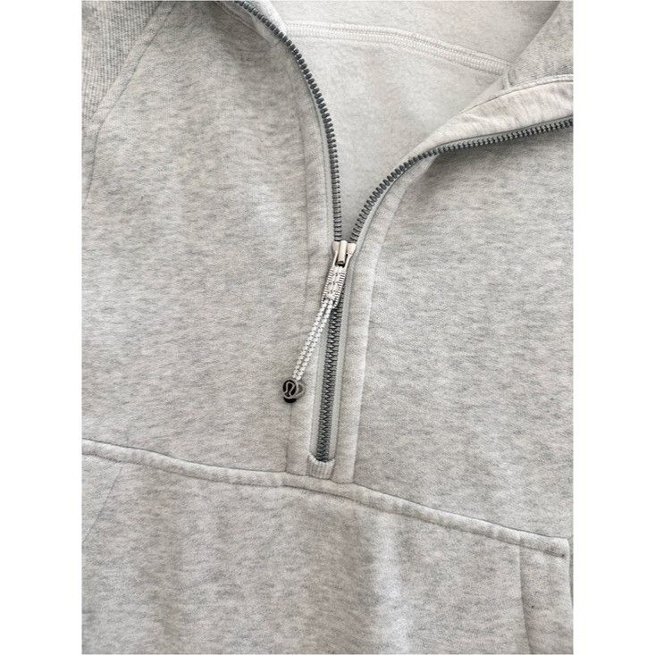 Lululemon Lululemon Cropped Scuba Half Zip Hoodie in Heathered Gray Size M / US 6-8 / IT 42-44 - 6 Thumbnail
