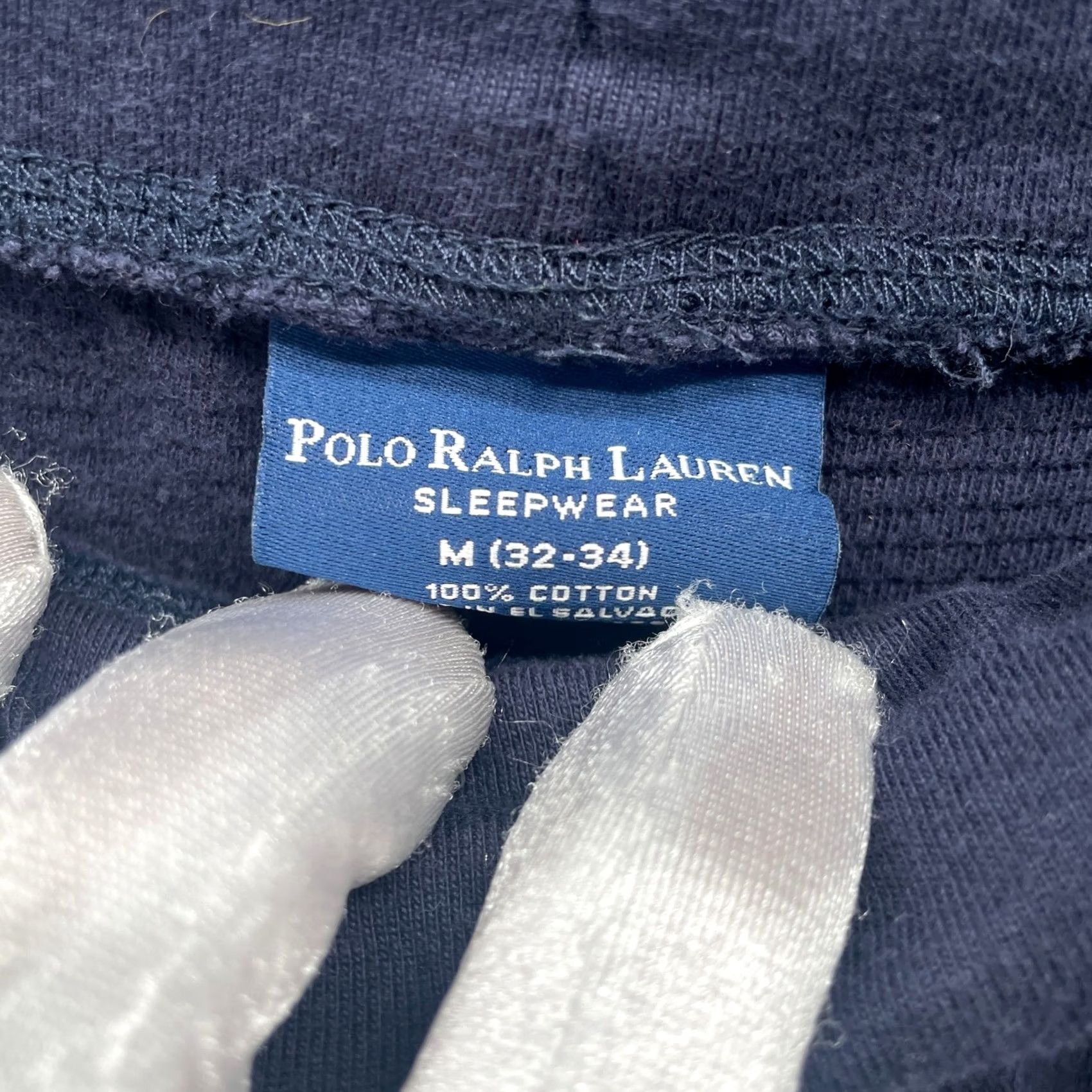 Polo Ralph Lauren Polo Ralph Lauren Sleepwear Pajama Pants Womens M Navy Cropped Wide Leg Cotton Size 32" / US 10 / IT 46 - 6 Thumbnail