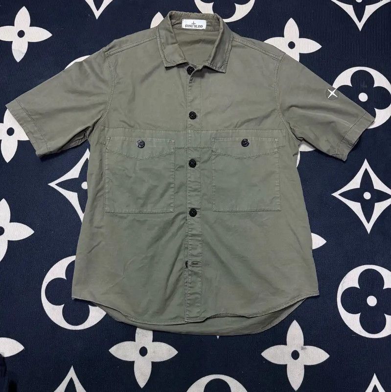Stone Island Stone Island Military Green Short Sleeve T-Shirt 0089 Size US M / EU 48-50 / 2 - 1 Thumbnail