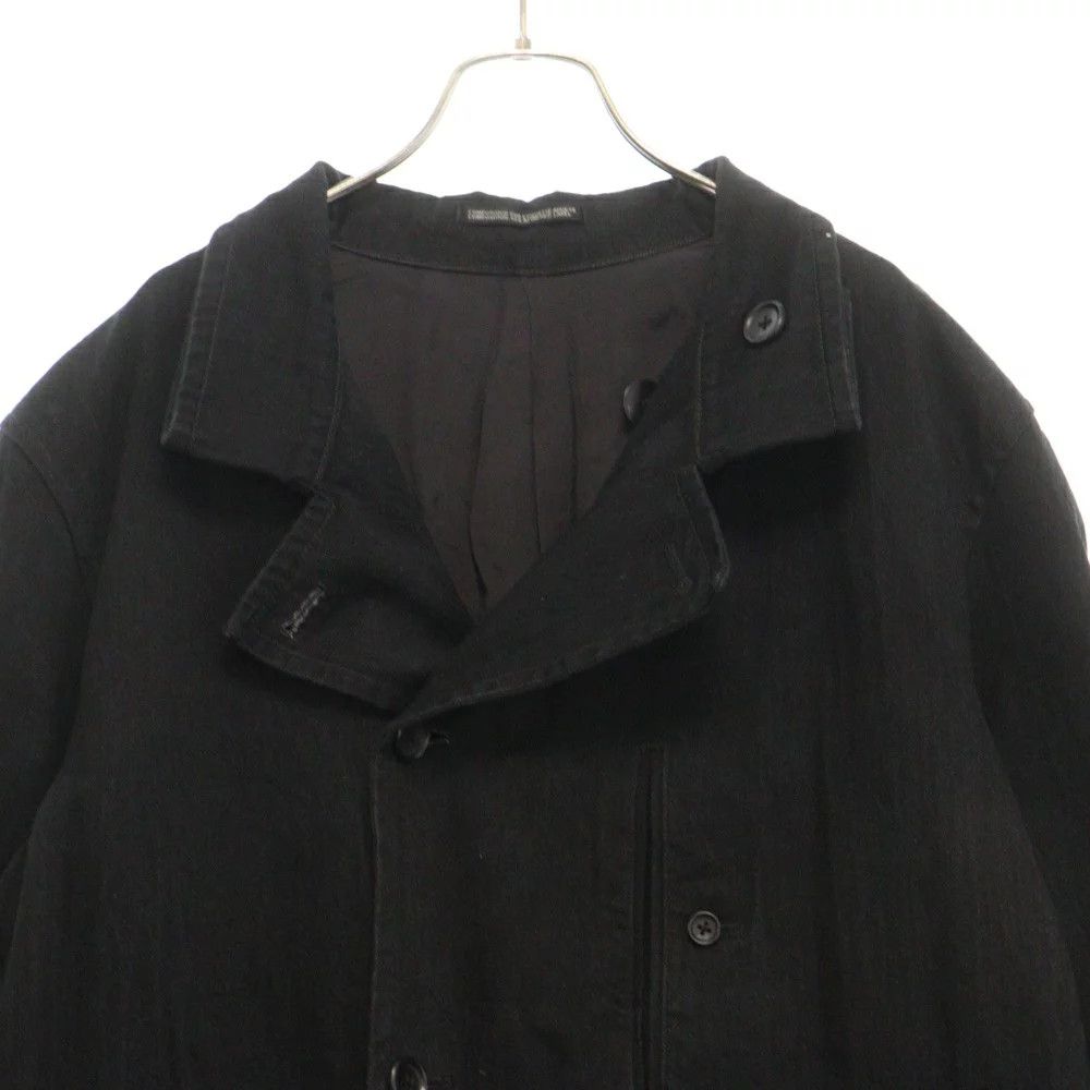 Yohji Yamamoto Yohji Yamamoto POUR HOMME 23AW COLLAR DENIM COAT Size US S / EU 44-46 / 1 - 3 Thumbnail