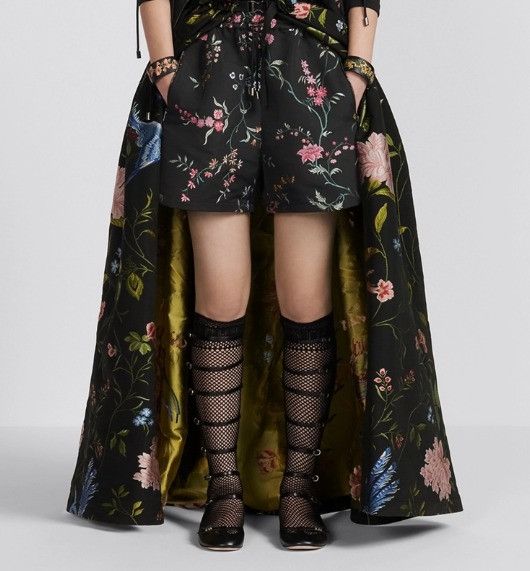 Dior o1sh3x0225 Long Open-Front Skirt in Multicolor Size 30" / US 8 / IT 44 - 5 Thumbnail