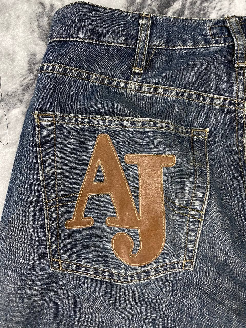 Armani Vintage Armani Big Logo Denim Jeans Men Size 31 Blue Size US 31 - 5 Thumbnail