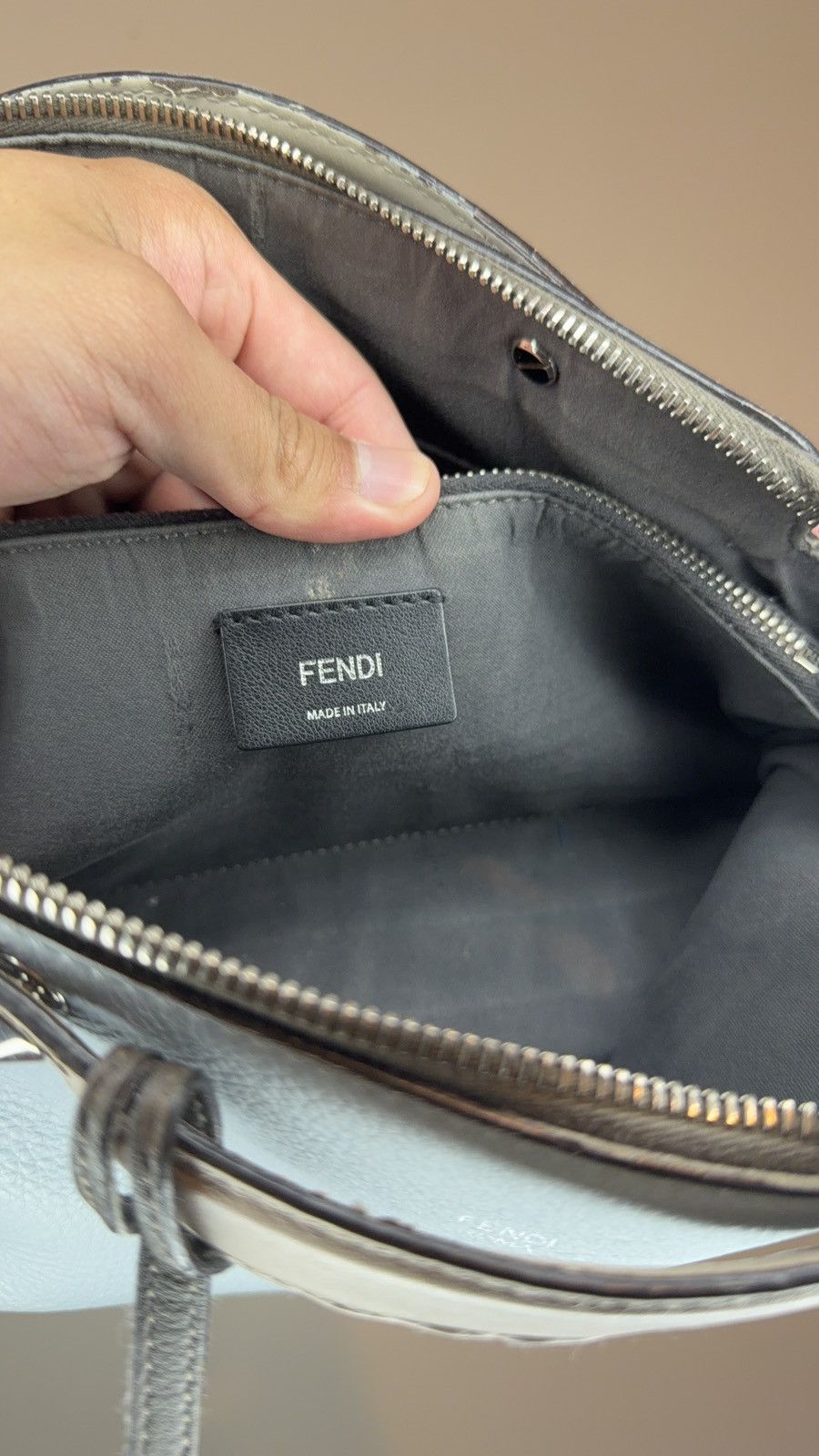 Fendi Fendi By the Way Medium Leather 2 Way Handbag Blue Size ONE SIZE - 8 Thumbnail