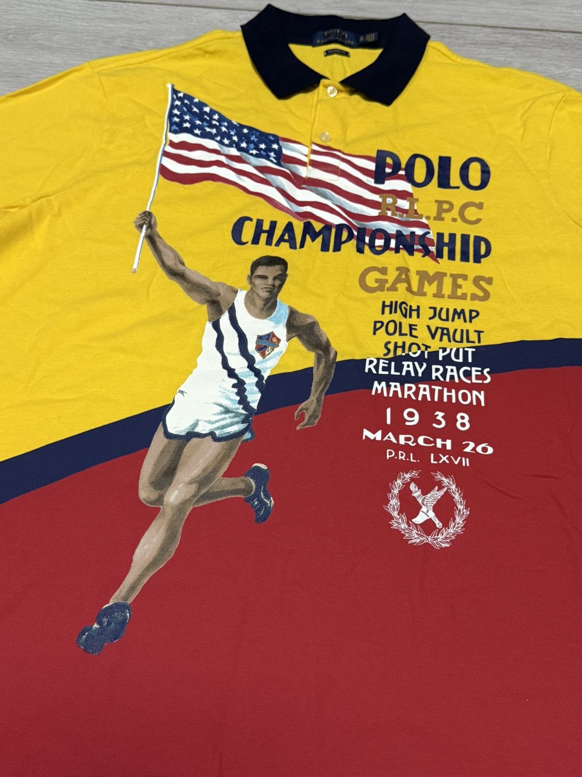 Polo Ralph Lauren Polo Ralph Lauren championship 1938 olympic shirt Size US XL / EU 56 / 4 - 2 Thumbnail