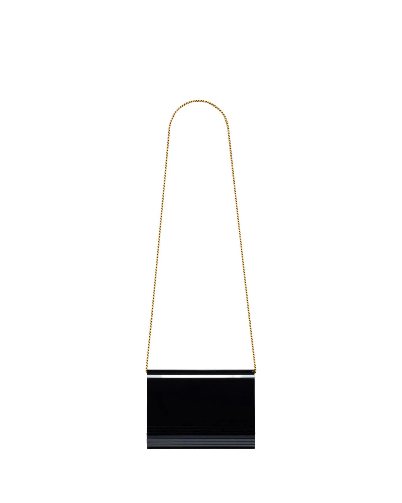 Saint Laurent Paris YSL Vicky Black Plexiglas Shoulder Bag New Size ONE SIZE - 2 Thumbnail