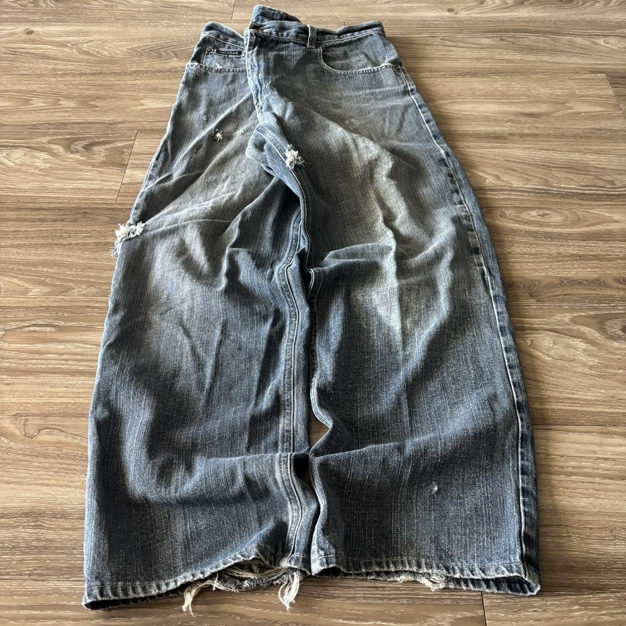 Vintage Crazy Vintage Y2K/2000s Grunge Dark Wash Skater Denim Jeans! 38x30 Size US 38 / EU 54 - 3 Thumbnail