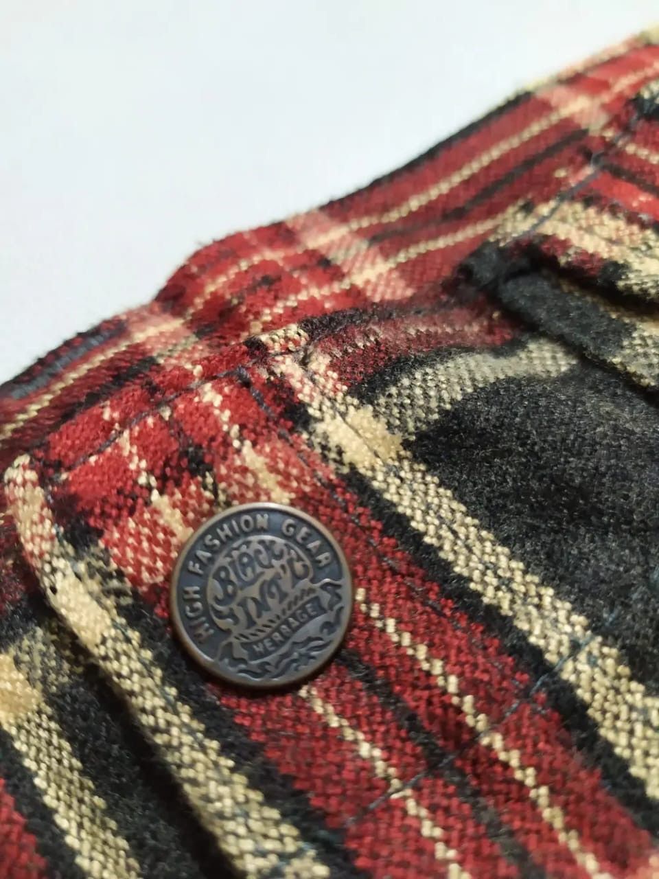 Japanese Brand Peace Japanese Checkered Pants Size US 27 - 4 Thumbnail