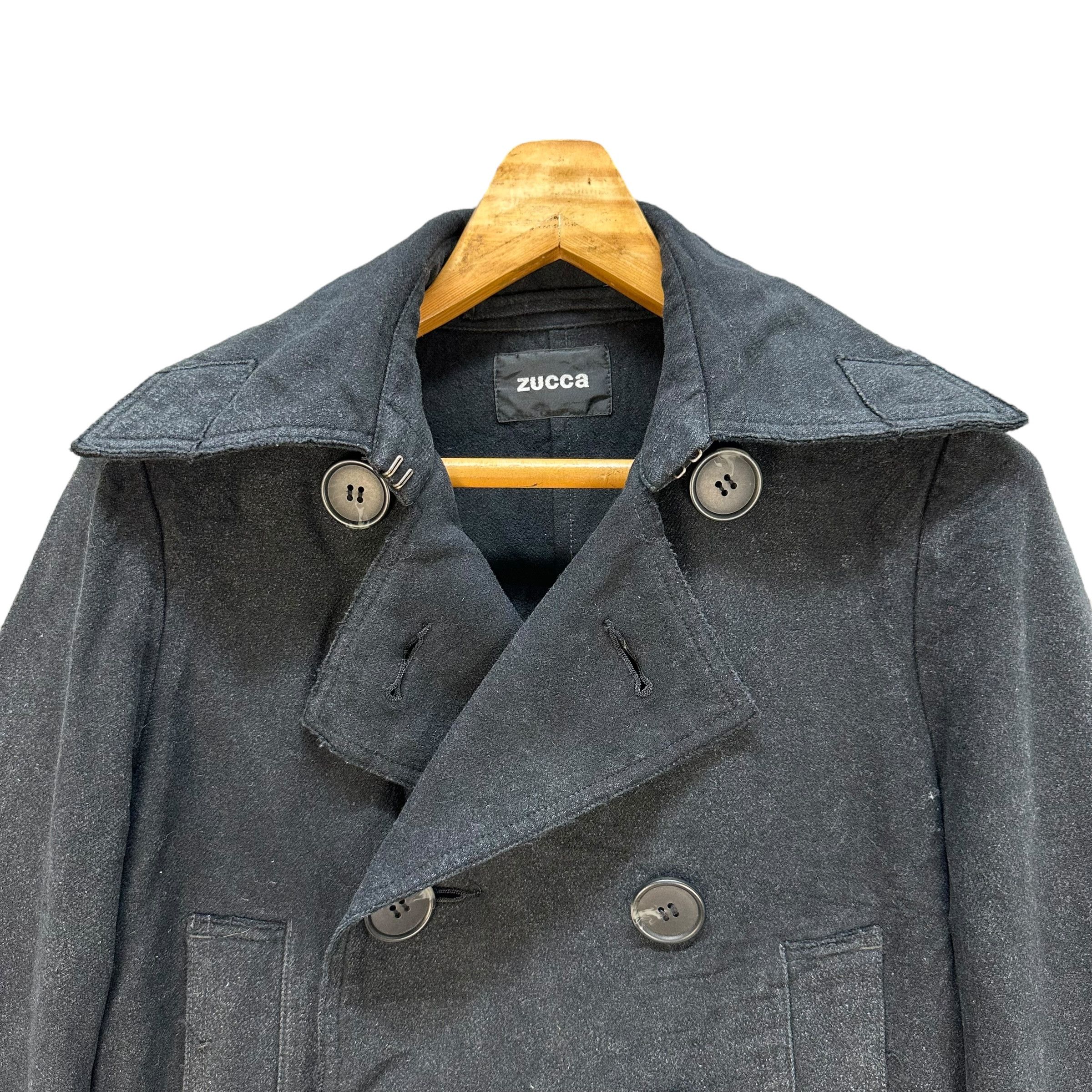 Zucca ZUCCA Double Breast Wool Coat Jacket #A66-1571 Size US XS / EU 42 / 0 - 2 Thumbnail