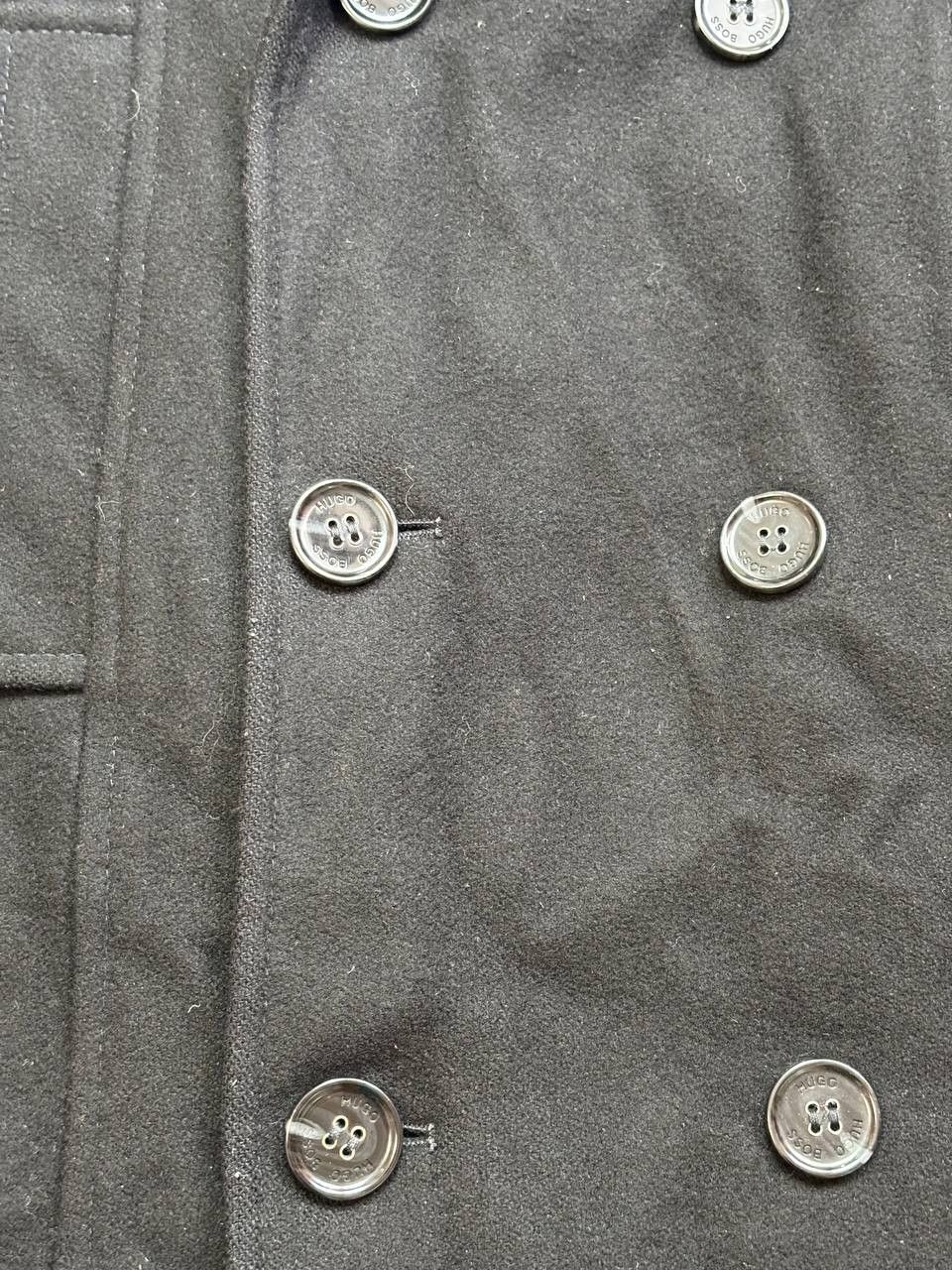 Hugo Boss Hugo Boss Black Wool Blend Double Breasted Peacoat Large Size US L / EU 52-54 / 3 - 8 Thumbnail