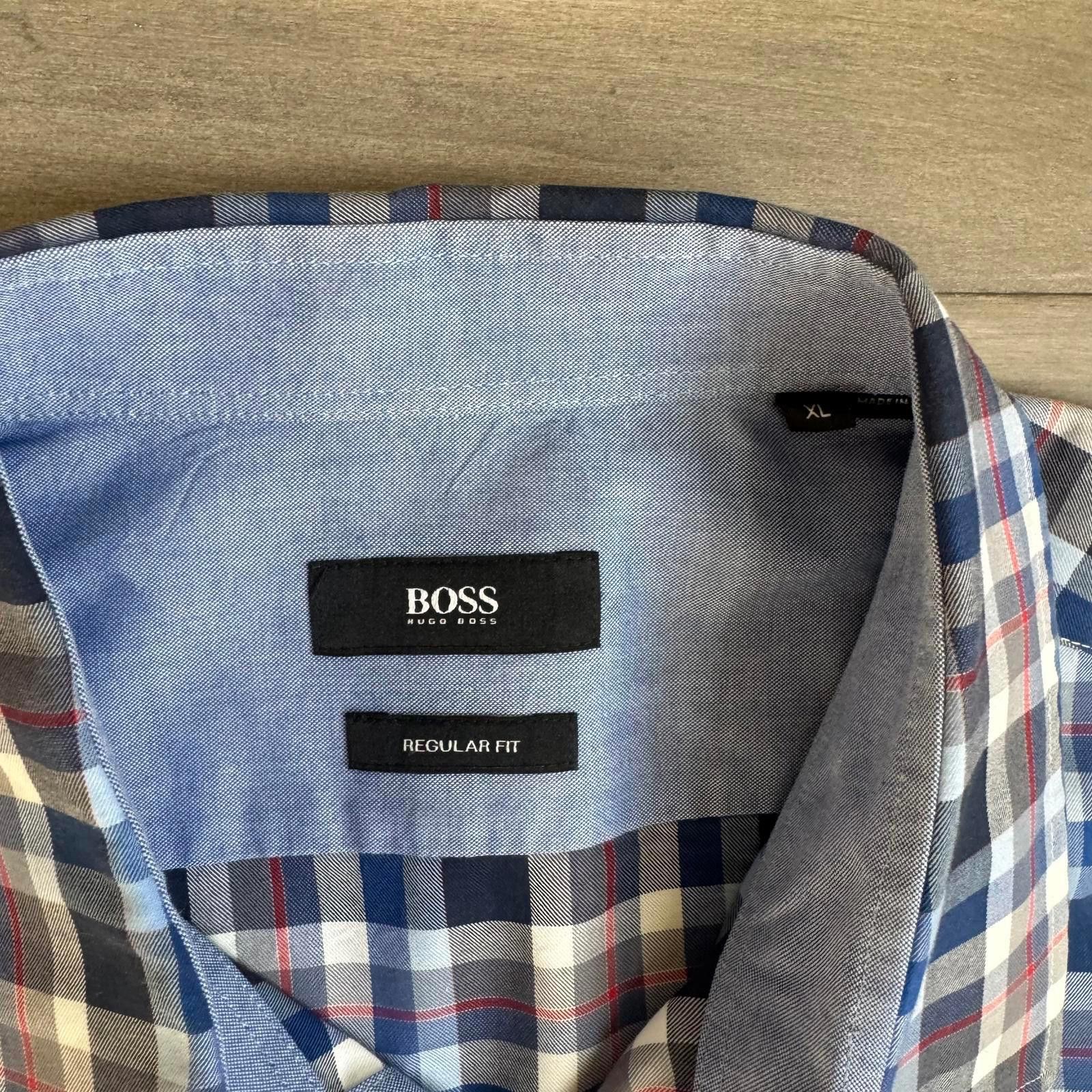 Other BOSS Hugo Boss Regular Fit Button-Up Plaid Shirt XL Size US XL / EU 56 / 4 - 2 Thumbnail