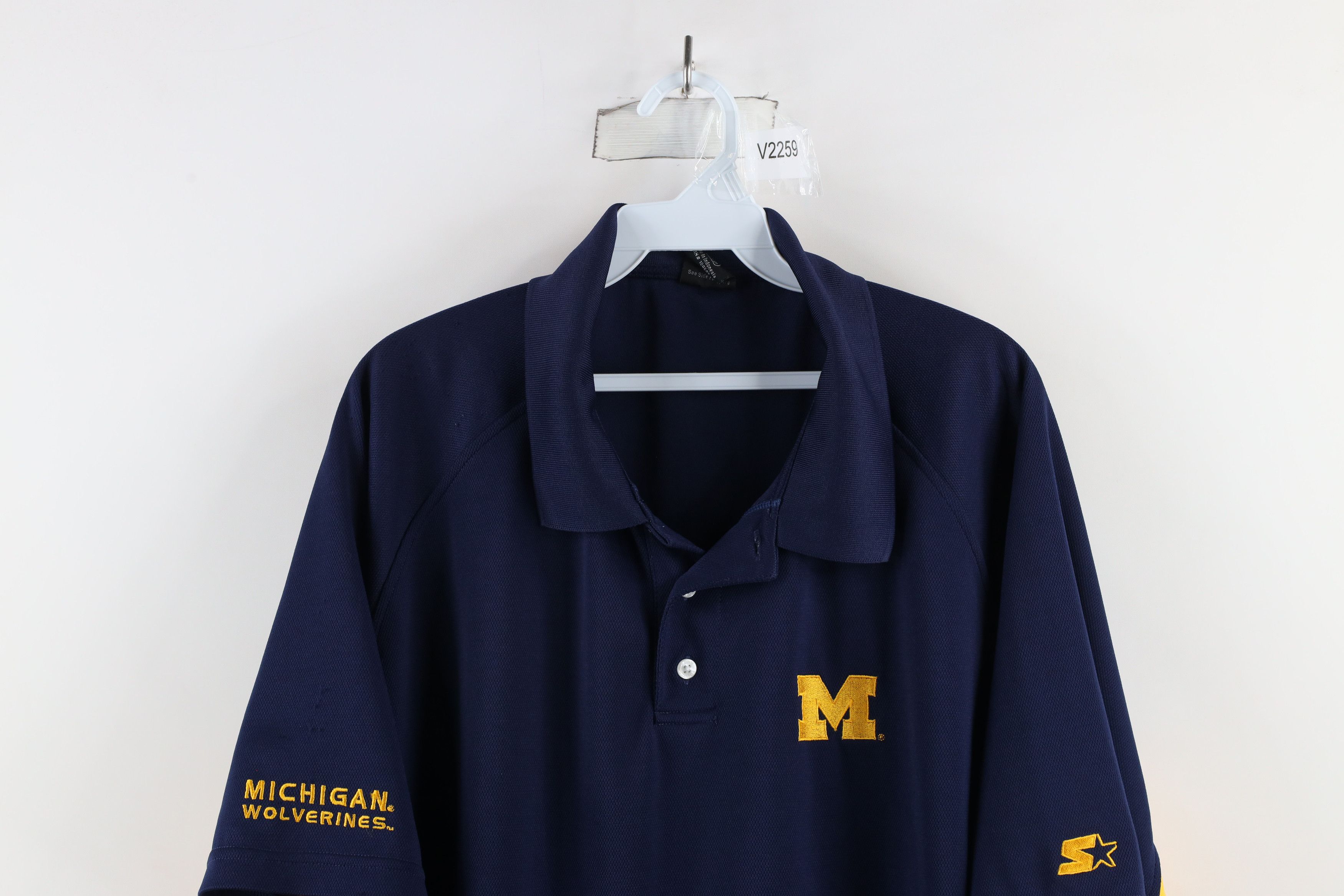Starter × Vintage Vintage Starter Out University of Michigan Football Polo Size US XL / EU 56 / 4 - 2 Thumbnail