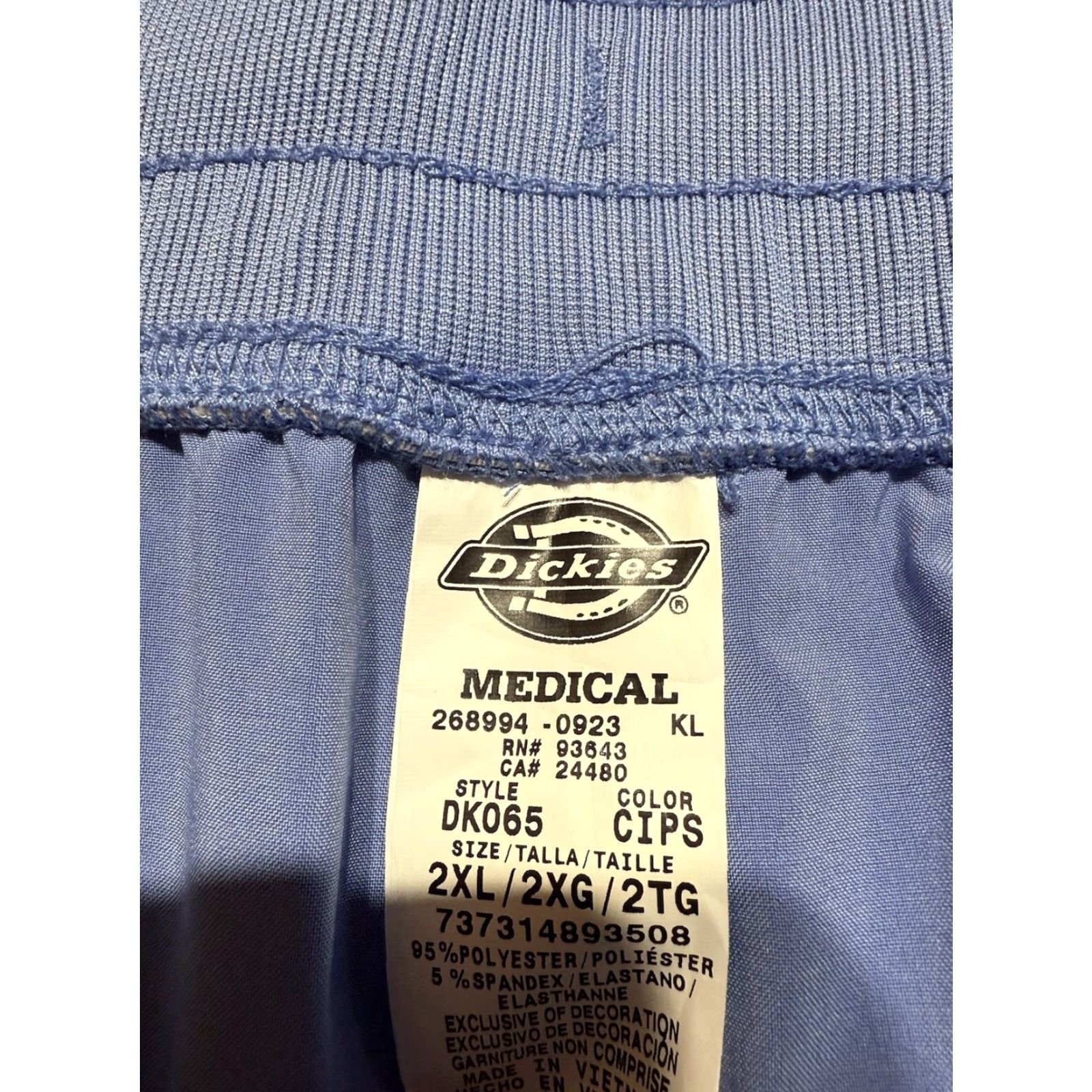 Dickies Dickies Womens Solid Blue Cargo Medical Scrub Pants 2XL Lot Of 2 NEW Womens Mens? No. Size 40" / US 18 - 6 Thumbnail