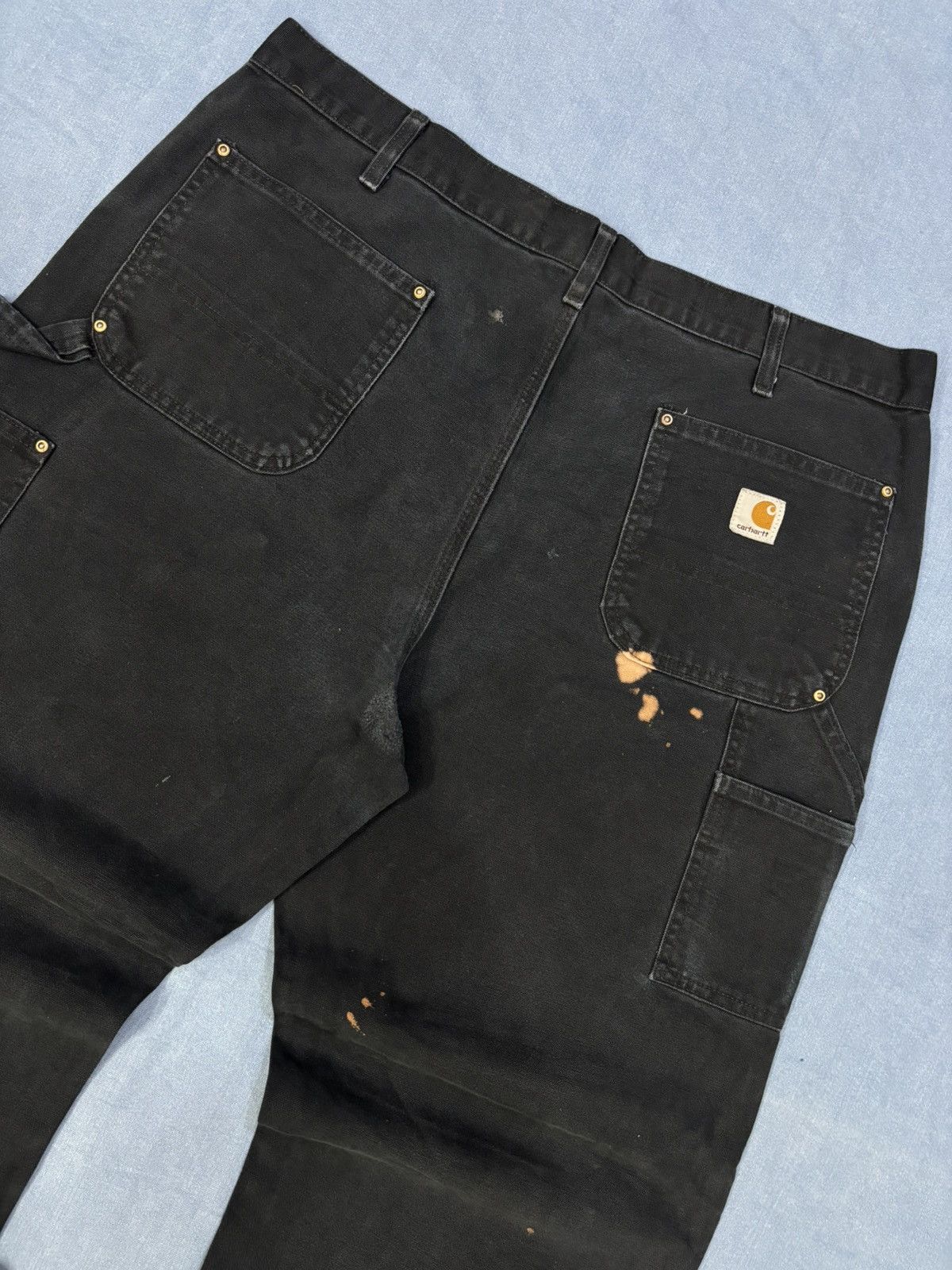Carhartt Rare 90s Carhartt BO1 BLK Double knee denim Size US 40 / EU 56 - 7 Thumbnail
