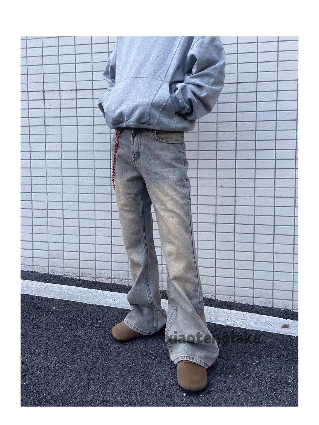 Jean xz Louisvuitton offwhite style rusty flared opium jeans Size US 28 / EU 44 - 6 Thumbnail