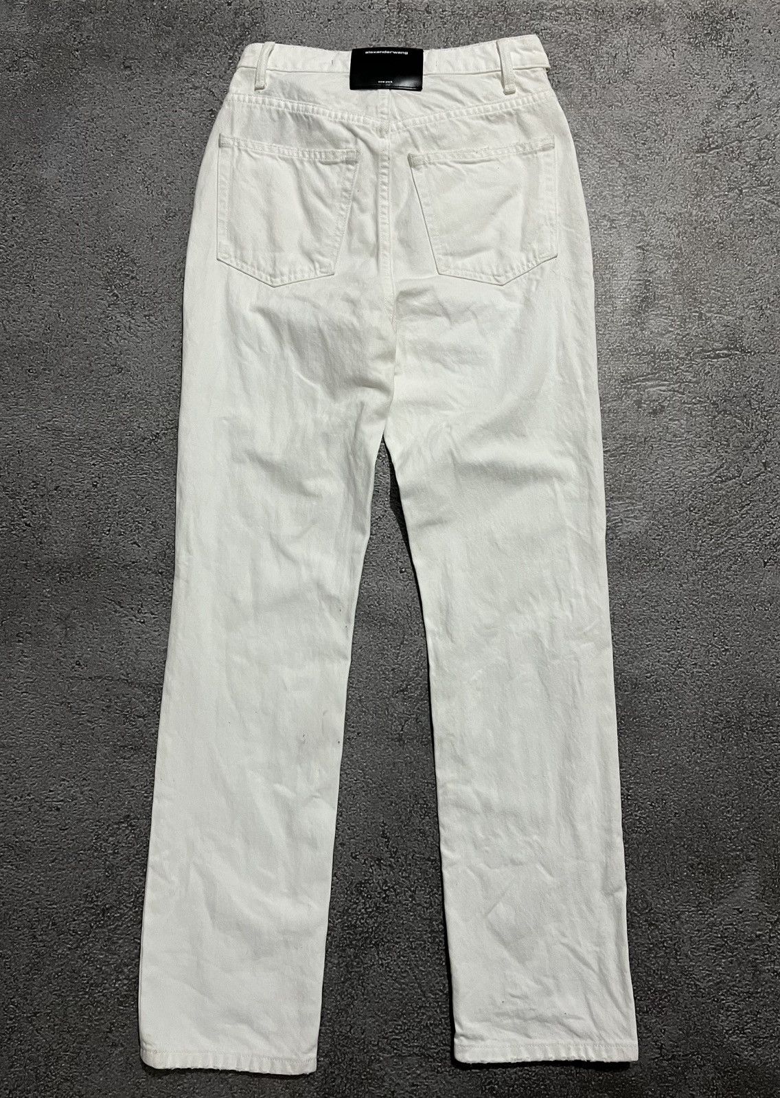 Alexander Wang Vintage Alexander Wang White Bite Flip Fold Over Embroidered Size US 27 - 4 Thumbnail