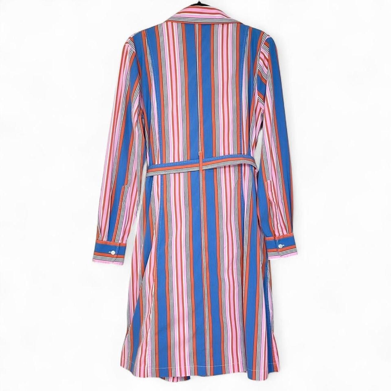 Other Eclettica Milano Vintage 90s Striped Cotton Midi Size M / US 6-8 / IT 42-44 - 2 Thumbnail