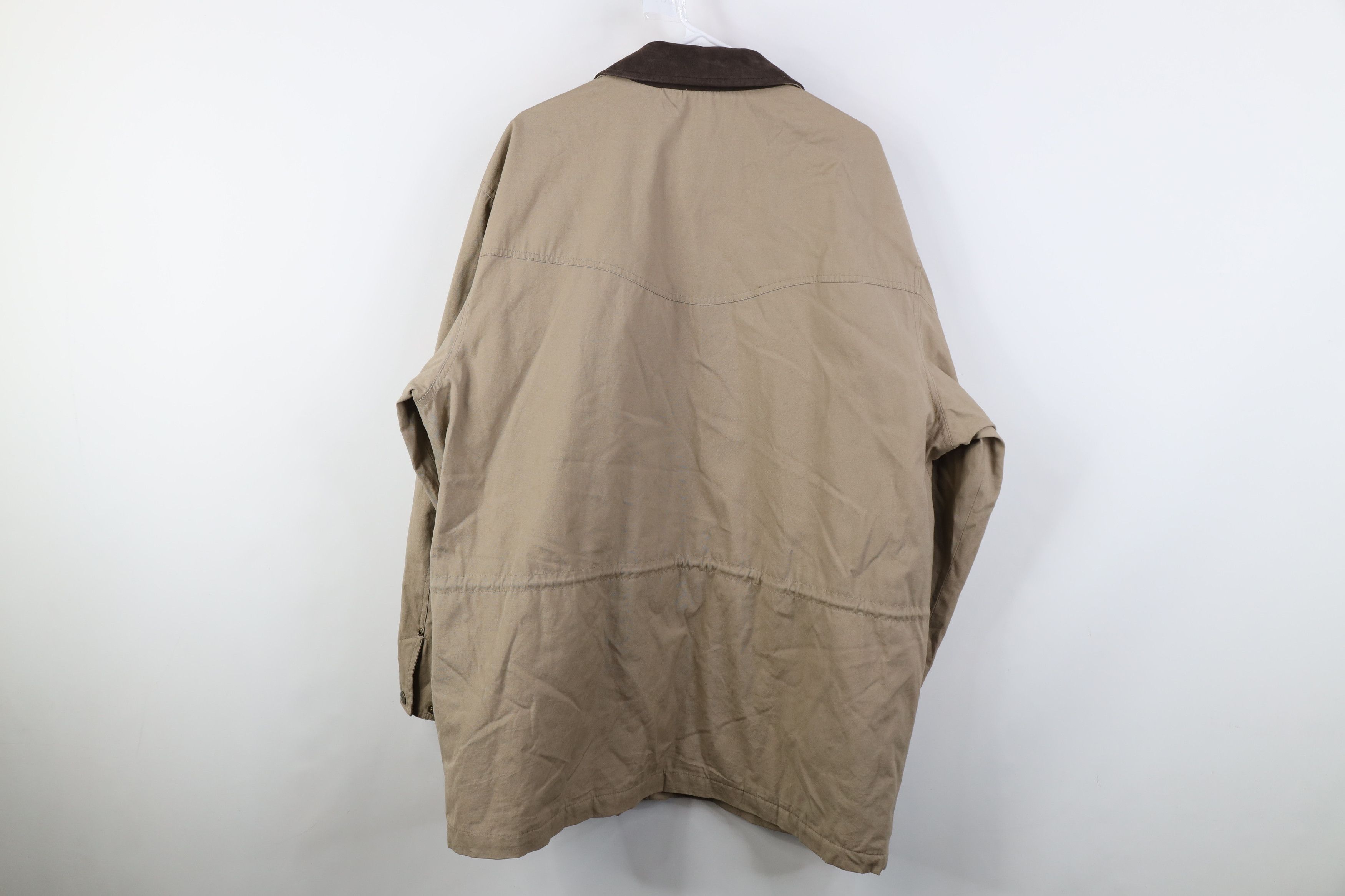 Vintage Vintage 90s Y2K Streetwear Leather Trim Parka Barn Jacket Size US XXL / EU 58 / 5 - 13 Thumbnail