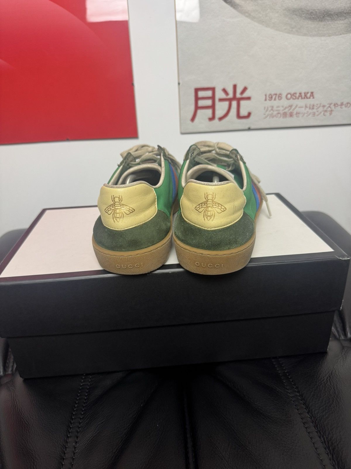 Gucci GUCCI G74 web canvas nylon designer sneakers low top luxury Size US 10 / EU 43 - 4 Thumbnail